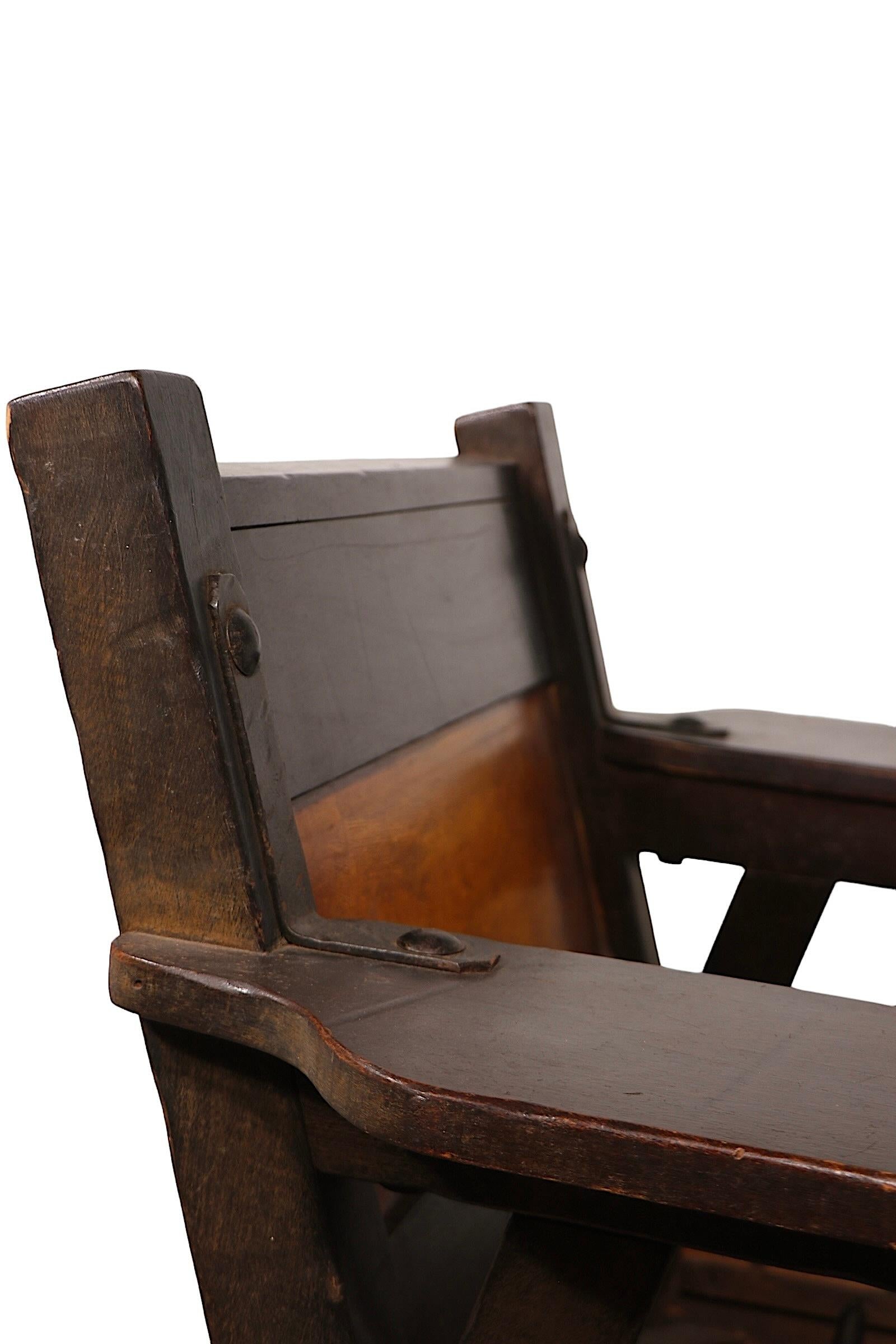 Early California Rancho Style Monterey Furniture Lounge Club Chair c 1930's For Sale 3