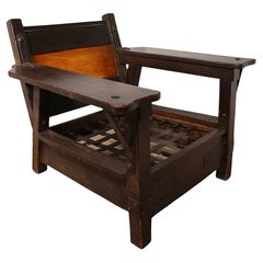 Silla de salón estilo Rancho de Monterey Furniture c 1930