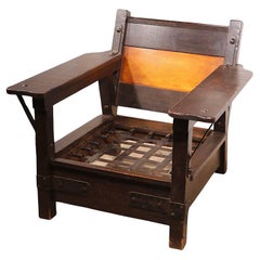 Early California Rancho Style Monterey Furniture Lounge Club Chair c 1930's