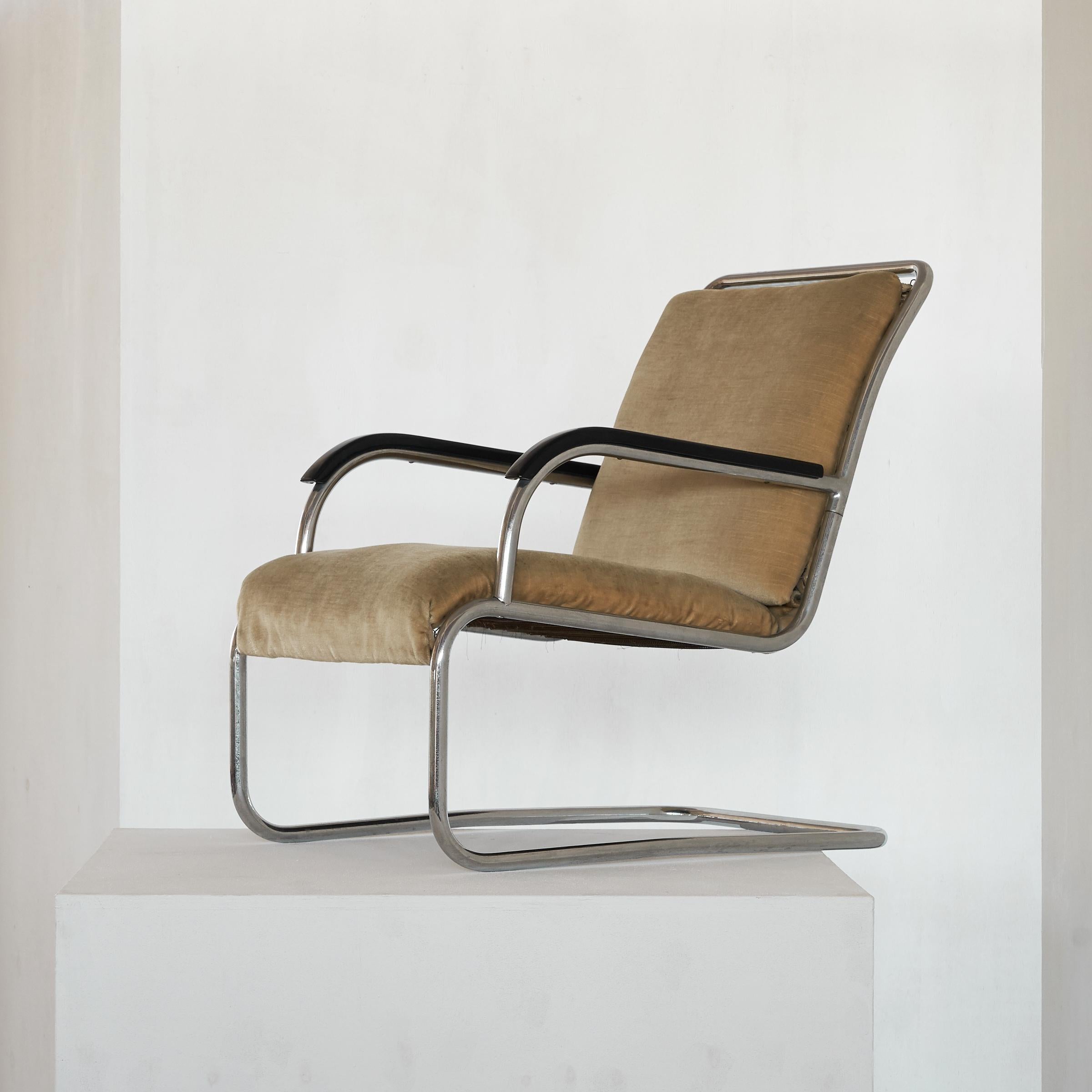 Bauhaus Fauteuil de salon cantilever par Paul Schuitema en vente