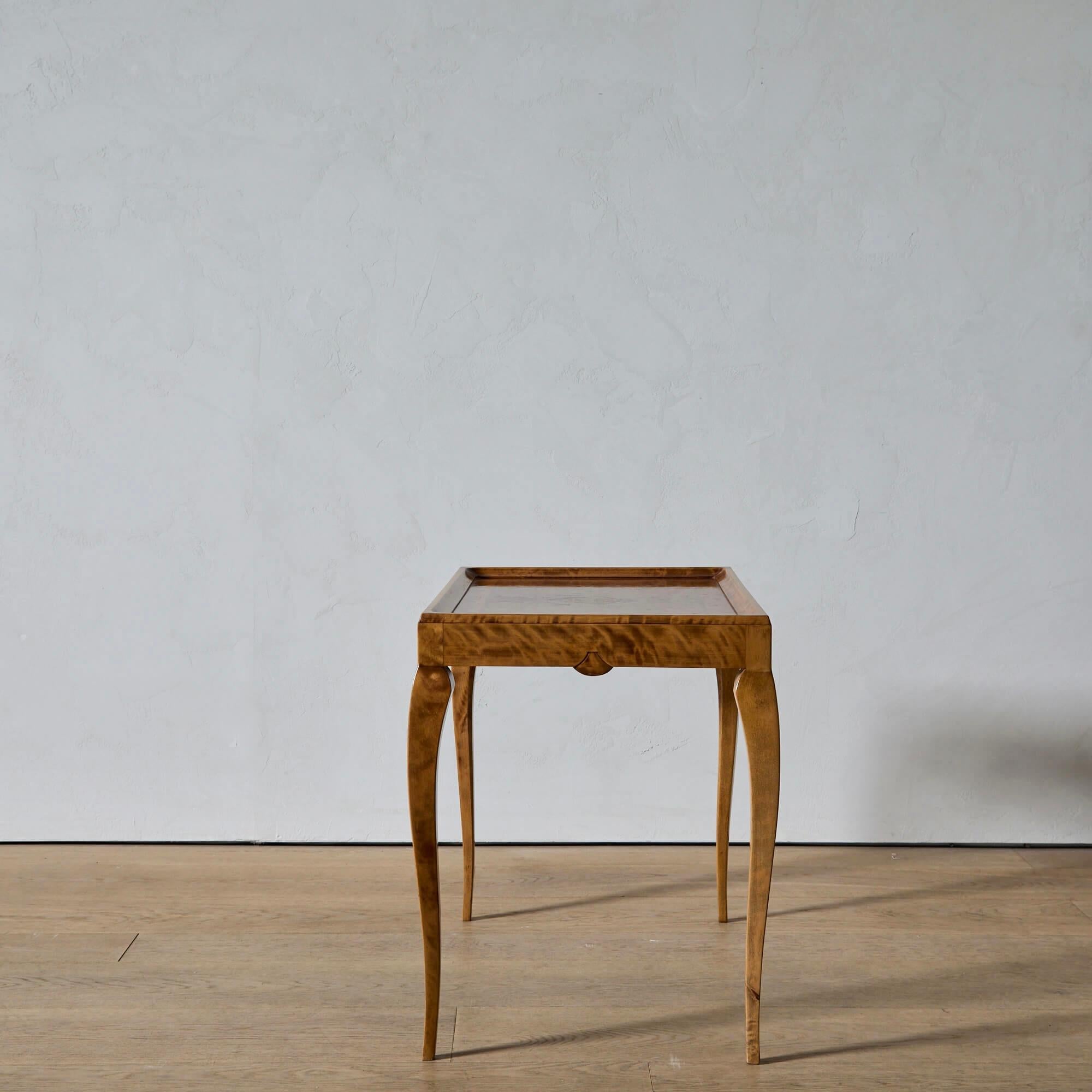Veneer Early Carl Malmsten Writing or Console Table For Sale