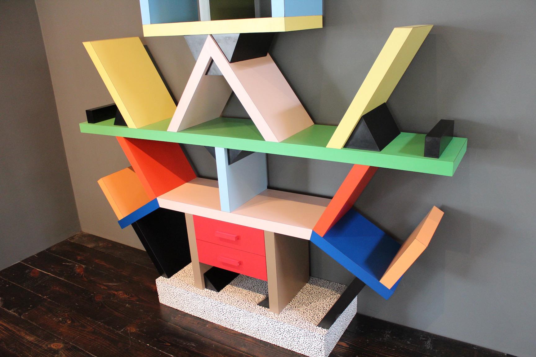 Early Carlton Bookcase Roomdivider by Ettore Sottsass for Memphis, 1981 3