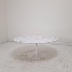 Early Carrara Marble Coffee Table by Eero Saarinen for Knoll International
