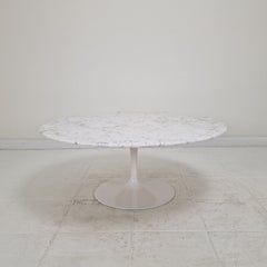 Early Carrara Marble Coffee Table by Eero Saarinen for Knoll International