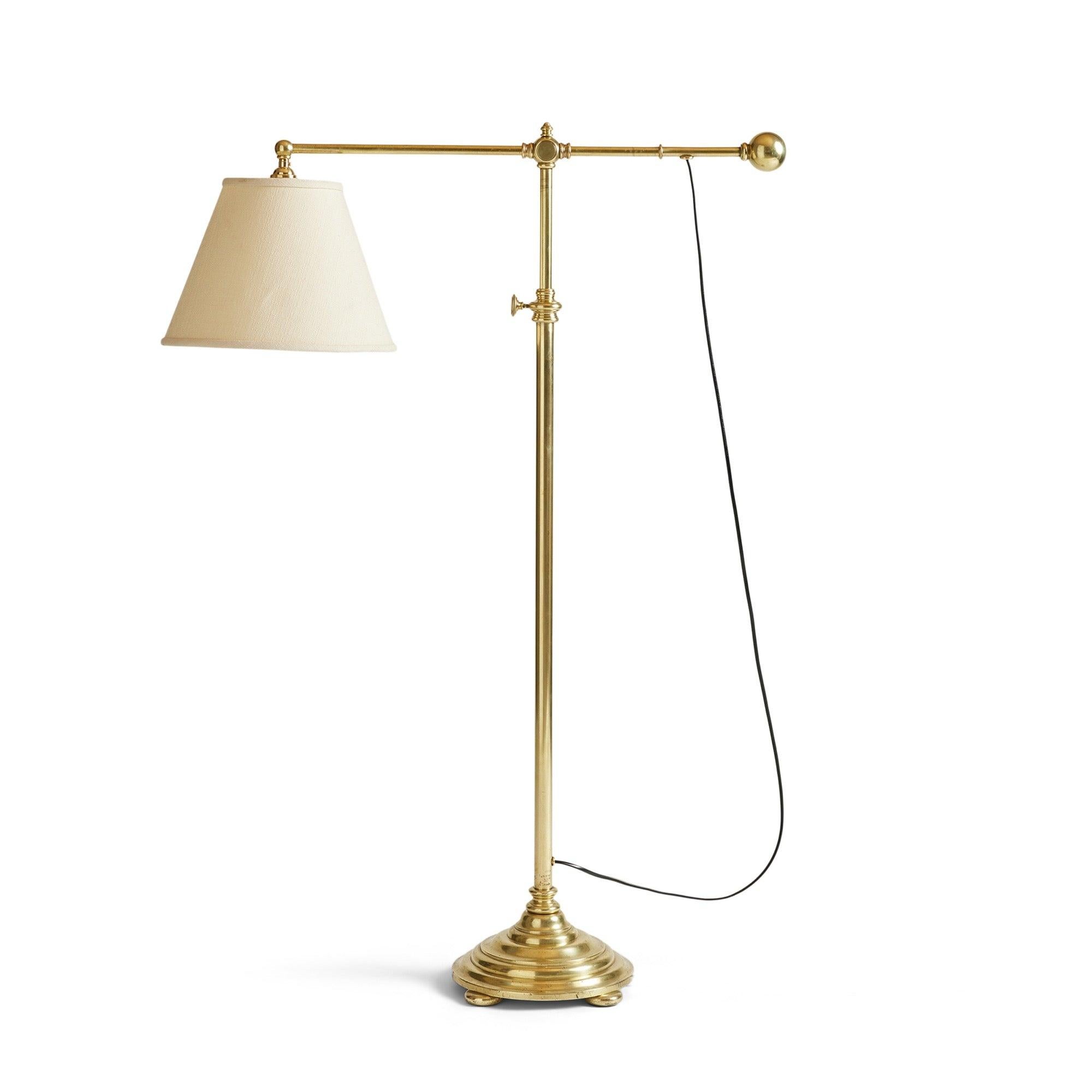 Americano Lampada da terra in bronzo fuso per E. F. A. Caldwell in vendita