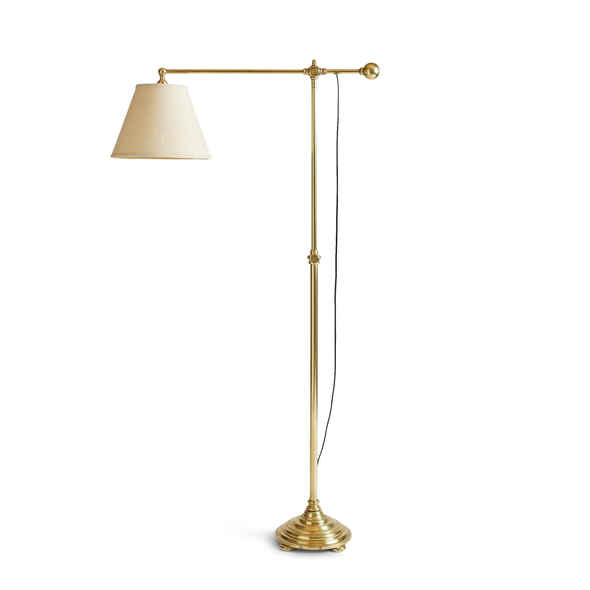 Lampada da terra in bronzo fuso per E. F. A. Caldwell In condizioni ottime in vendita a Sagaponack, NY