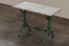 Early Cast Iron Garden Table From France, Circa 1880