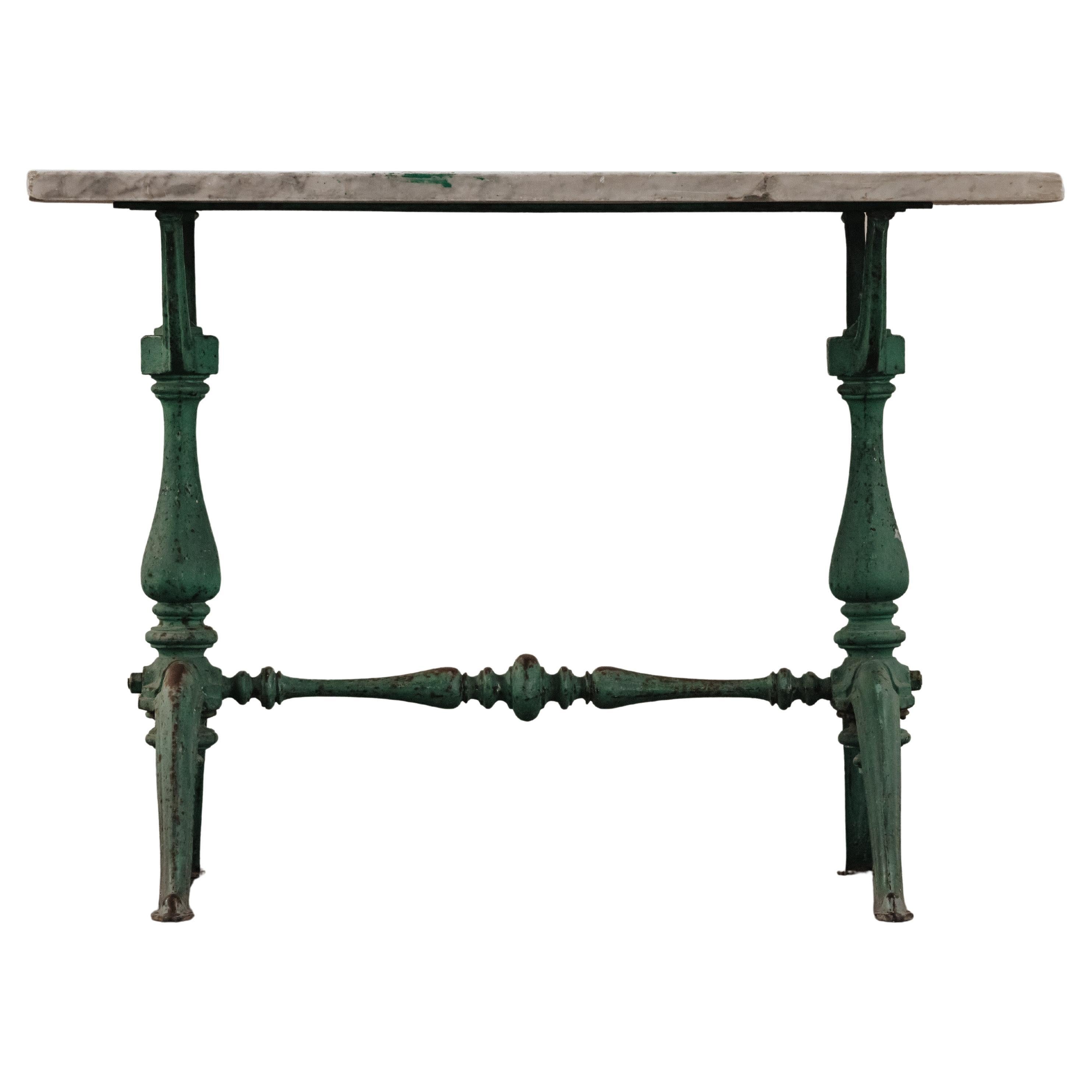 Mesa de jardín de hierro fundido procedente de Francia, circa 1880 en venta