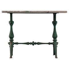 Mesa de jardín de hierro fundido procedente de Francia, circa 1880