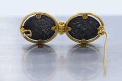 Early Castellani Coin and 18 Karat Gold Brooch Pin