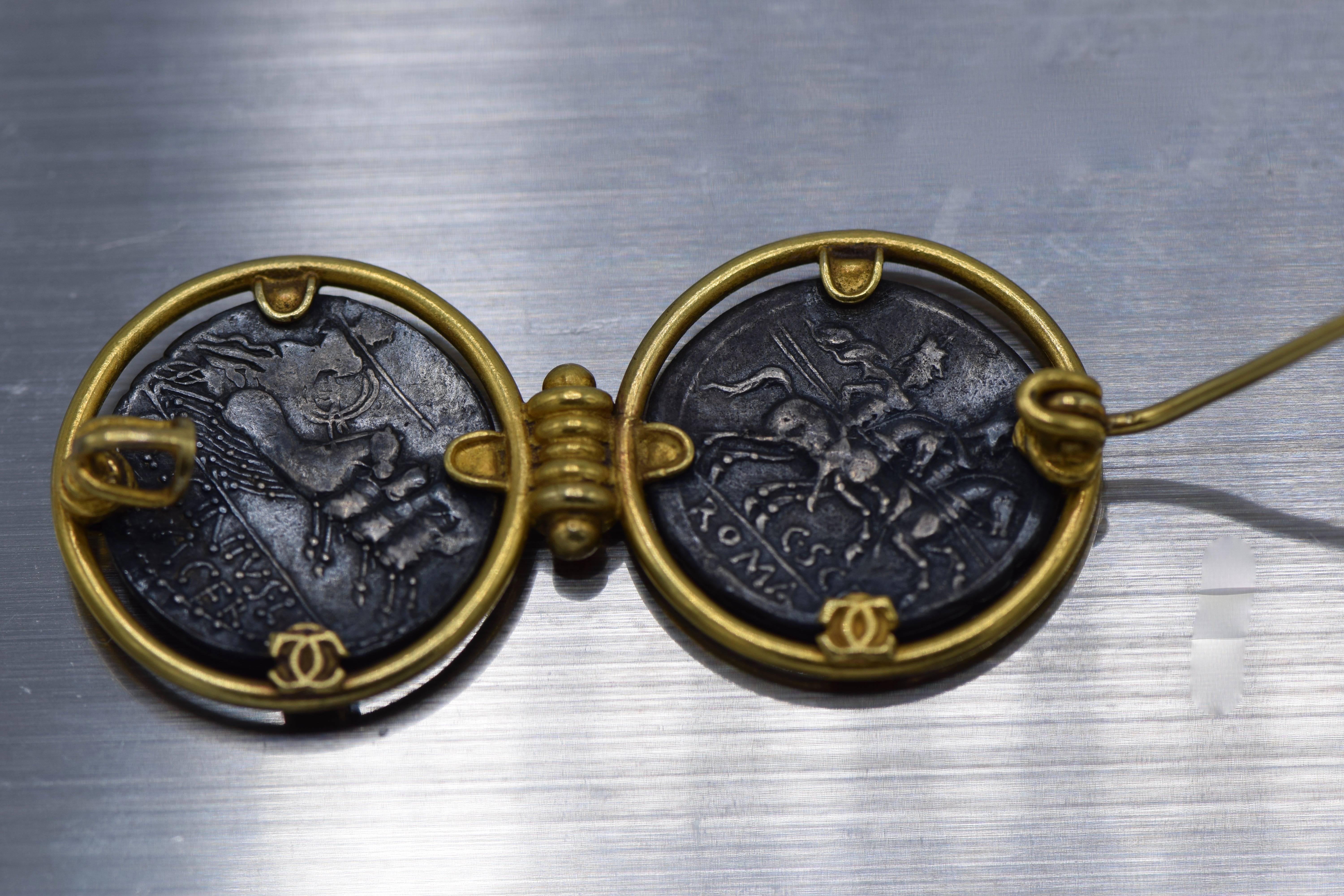 coin brooch