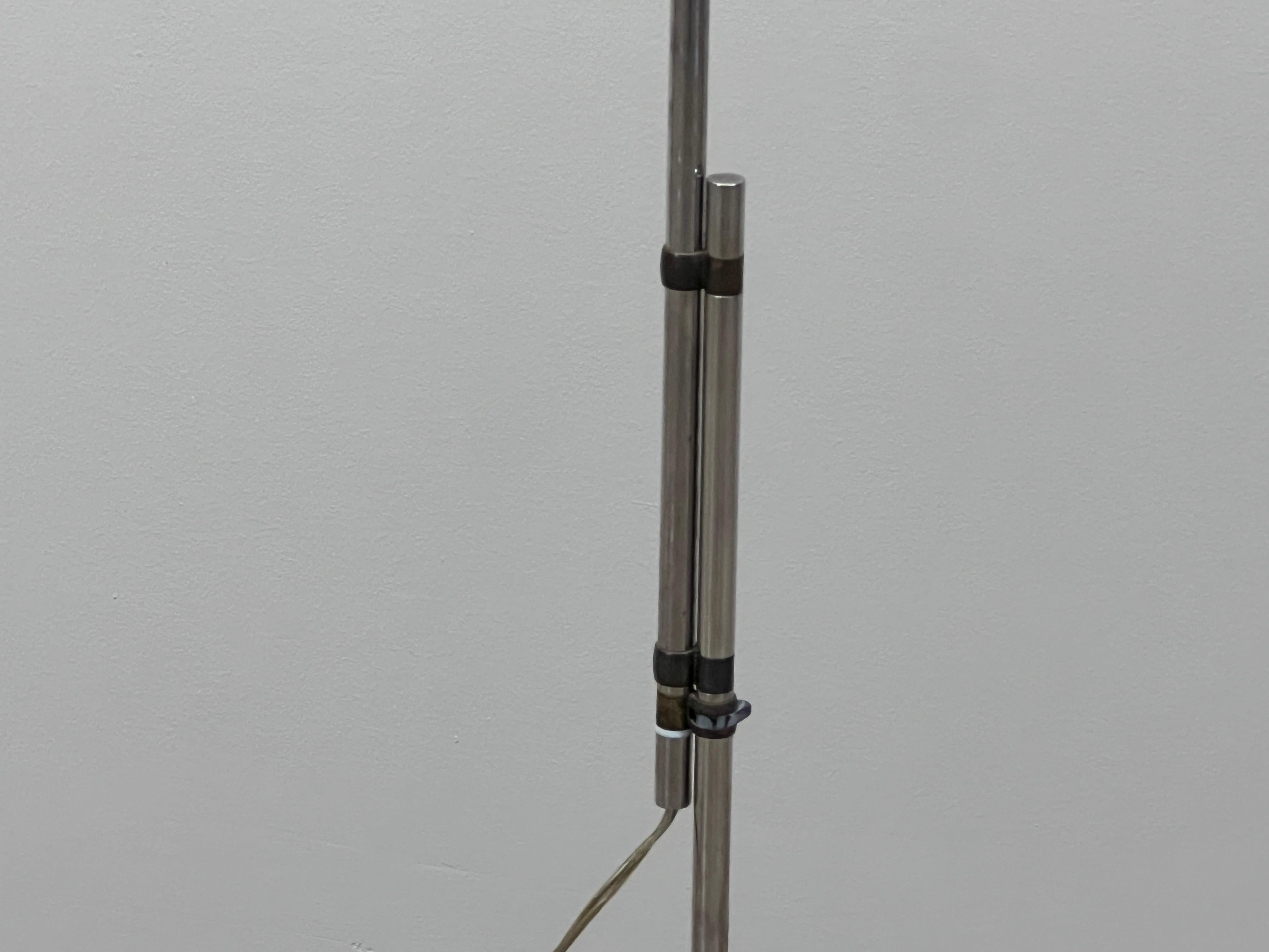 Early Cedric Hartman Brass and Chrome Floor Lamp 11