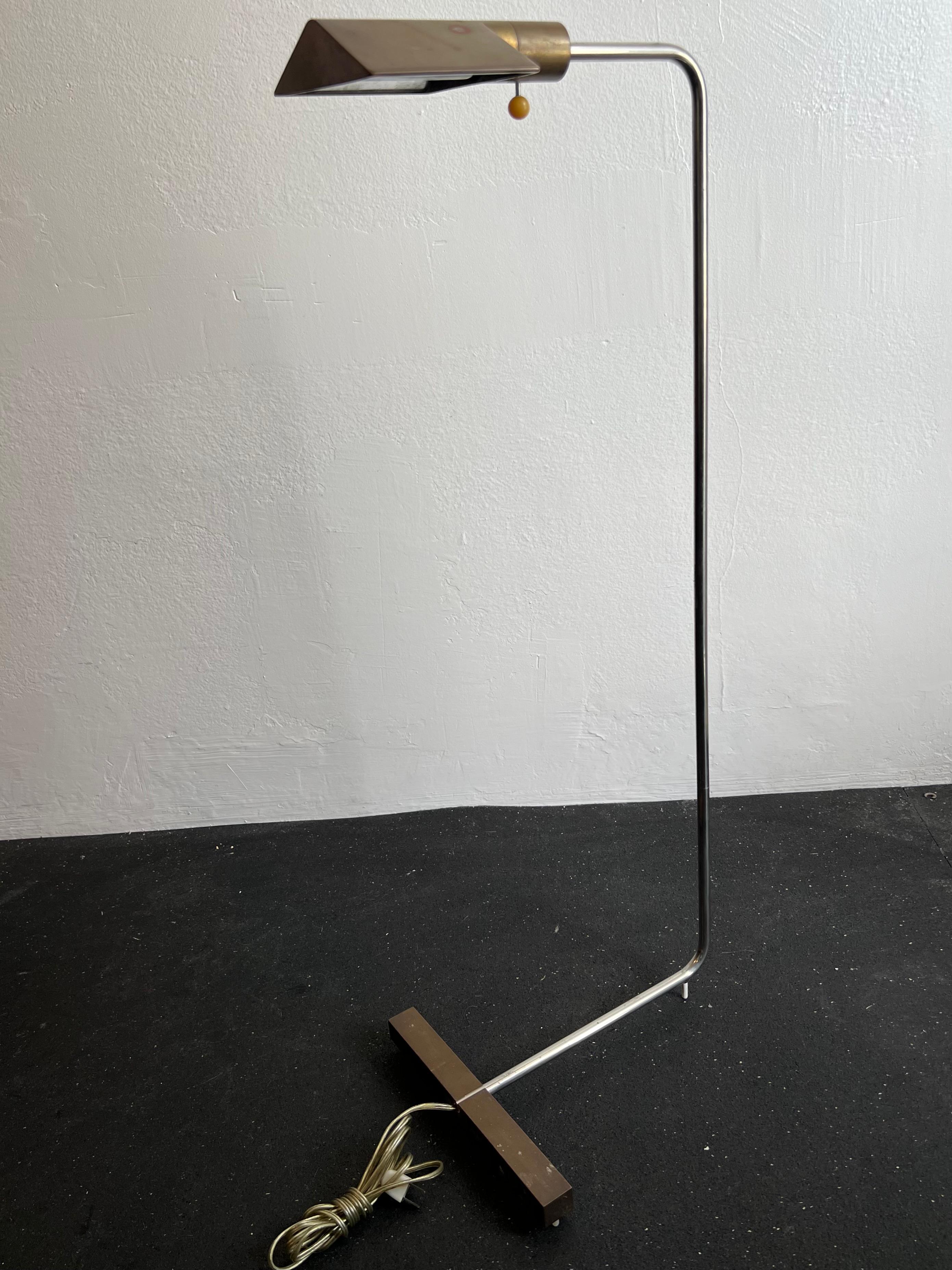 Early Cedric Hartman Mixed Metal Floor Lamps- A Pair For Sale 3