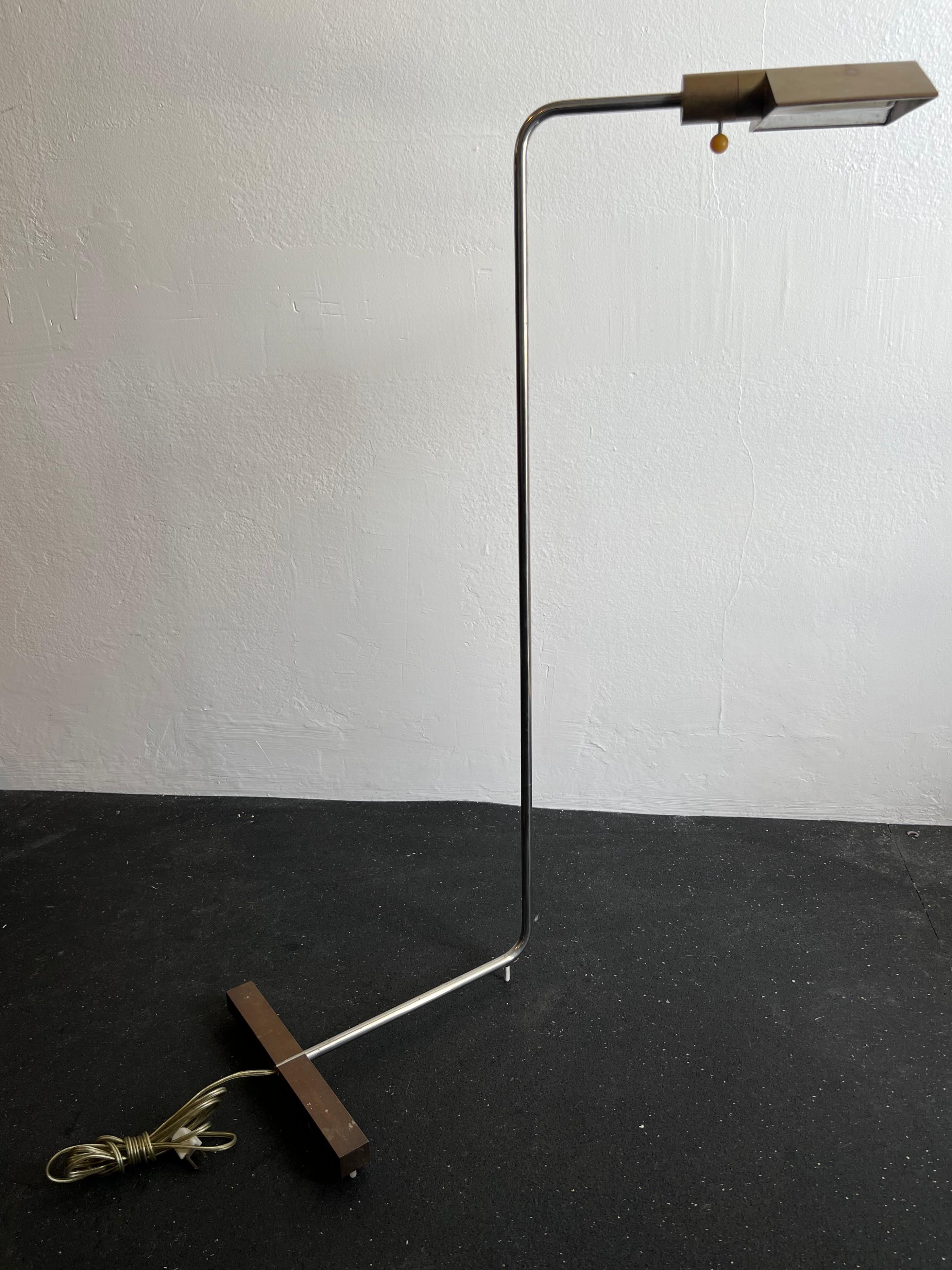 Early Cedric Hartman Mixed Metal Floor Lamps- A Pair For Sale 4