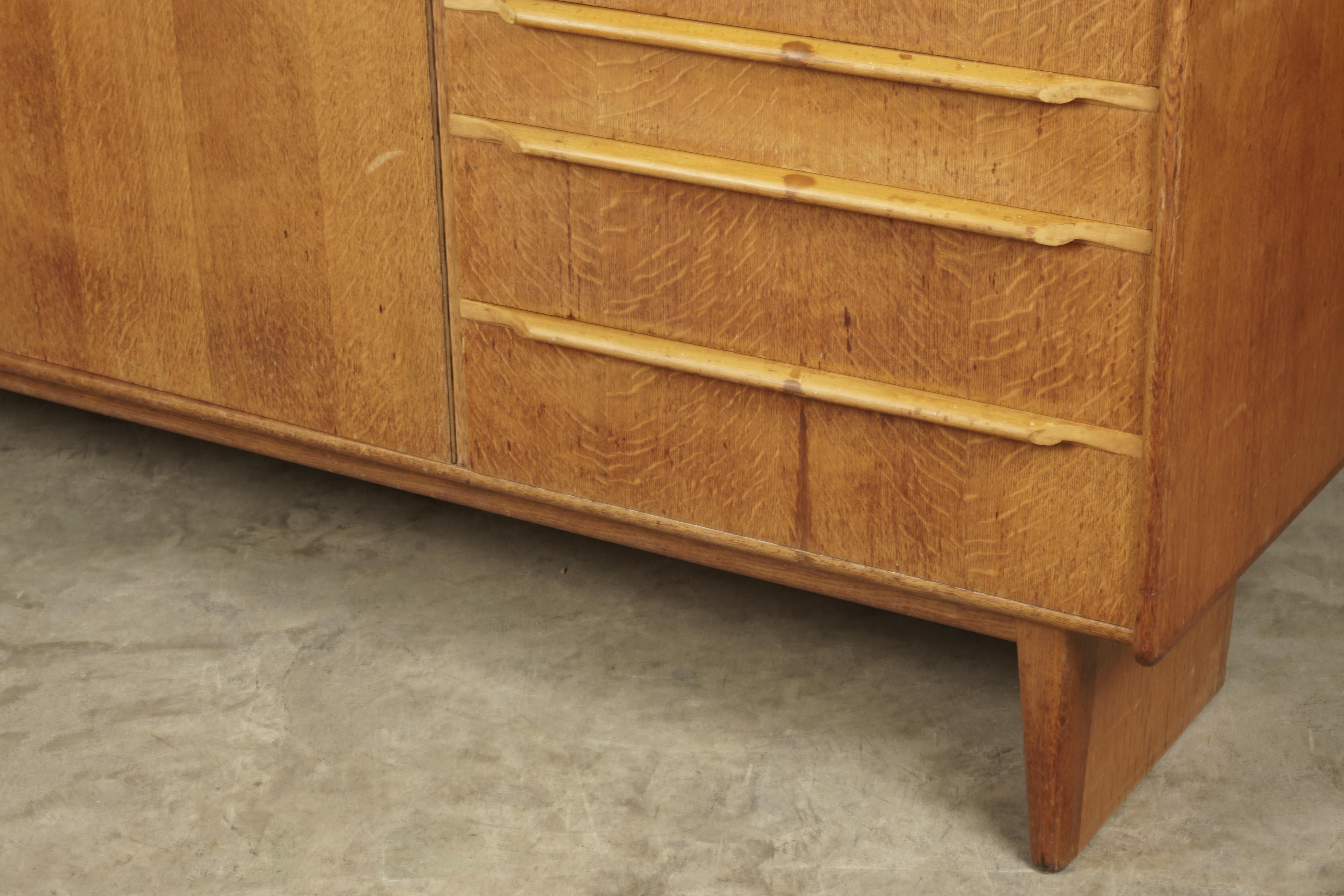 Early Cees Braakman Sideboard in Oak, circa 1960 In Good Condition In Nashville, TN