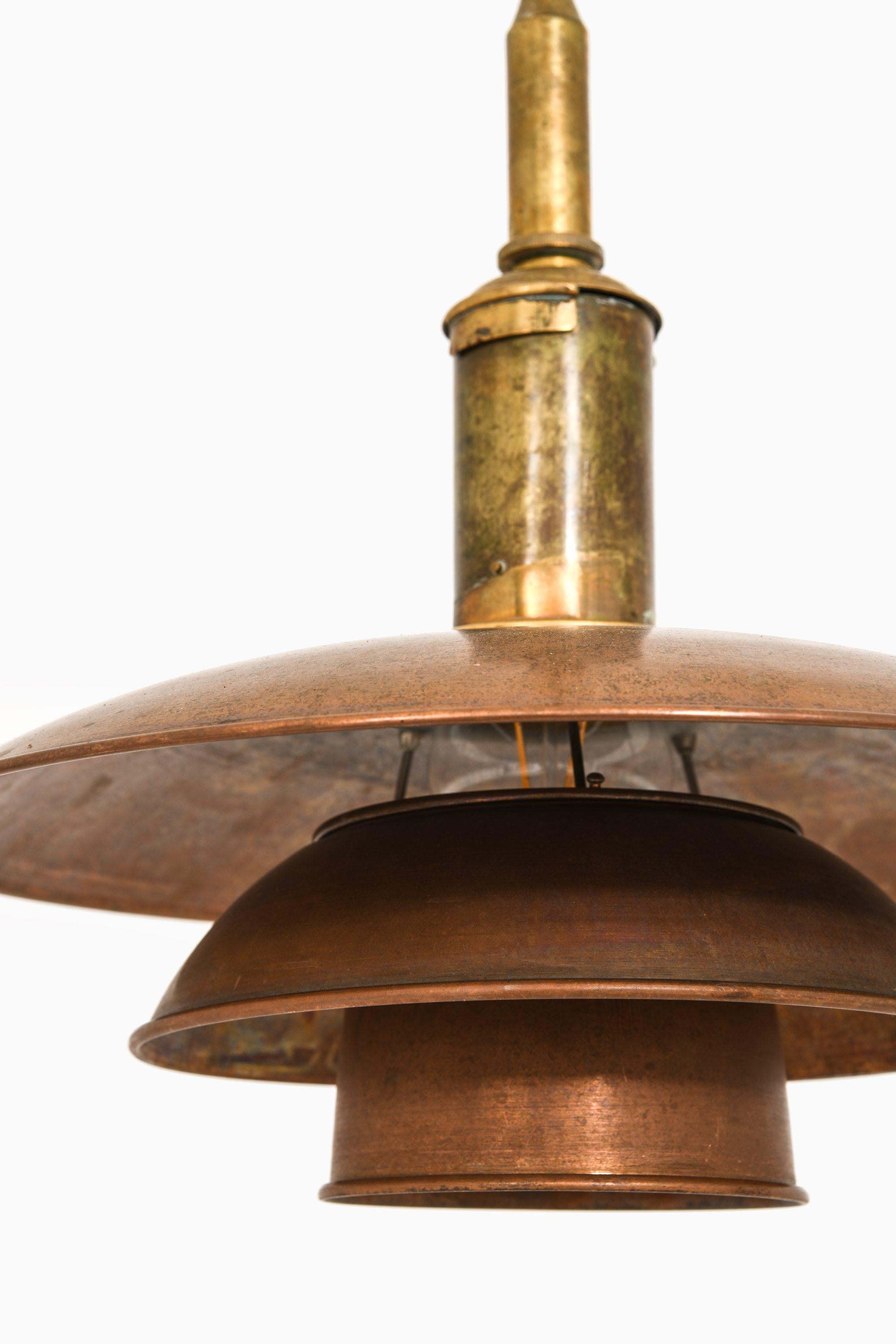 Danese Lampada da soffitto in rame e ottone di Poul Henningsen, anni 30 in vendita