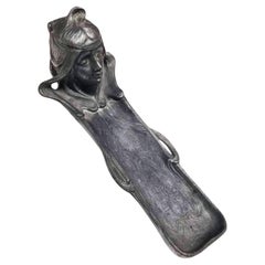 Early Century Art Nouveau Ink Well and Pen Holder