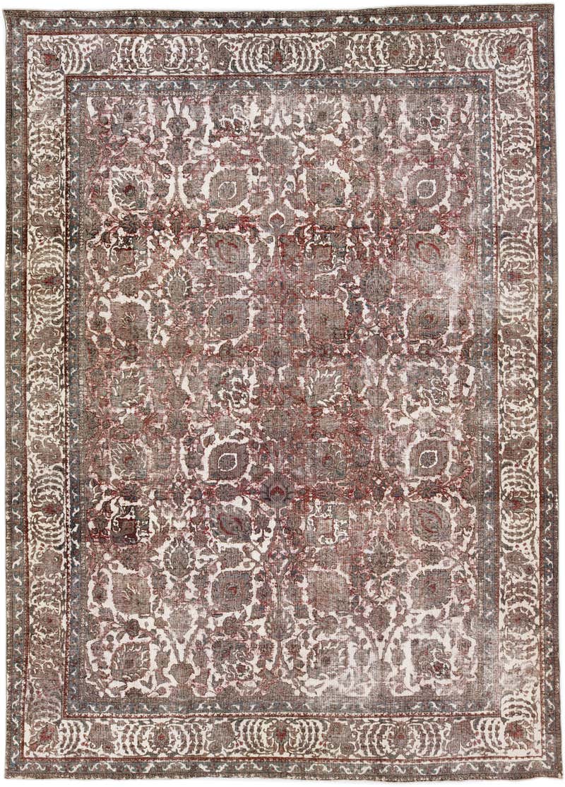 Vintage Distressed Red Persian Wool Rug For Sale at 1stDibs ...