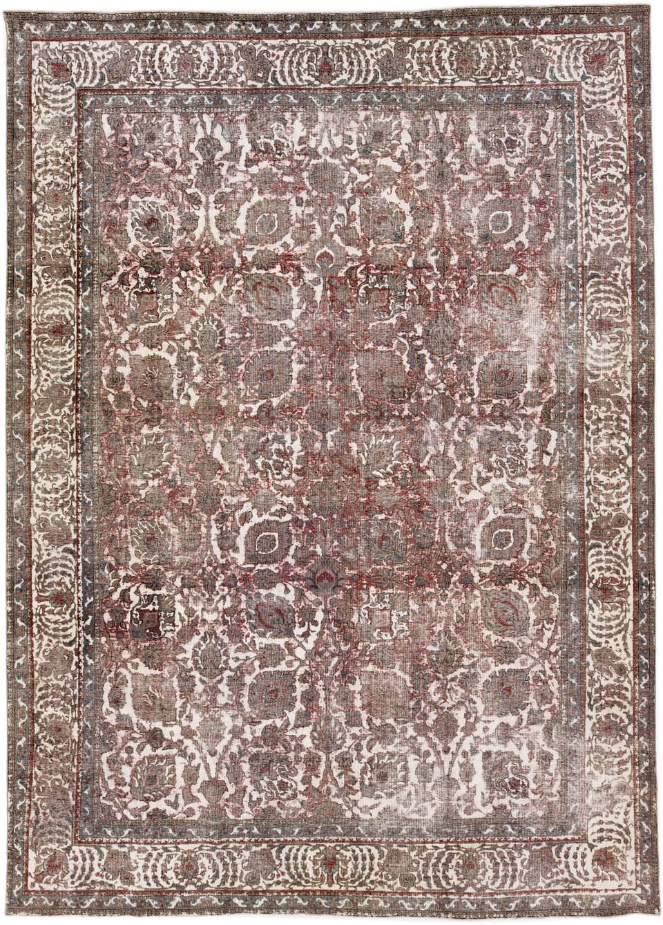 Vintage Distressed Red Persian Wool Rug For Sale at 1stDibs ...