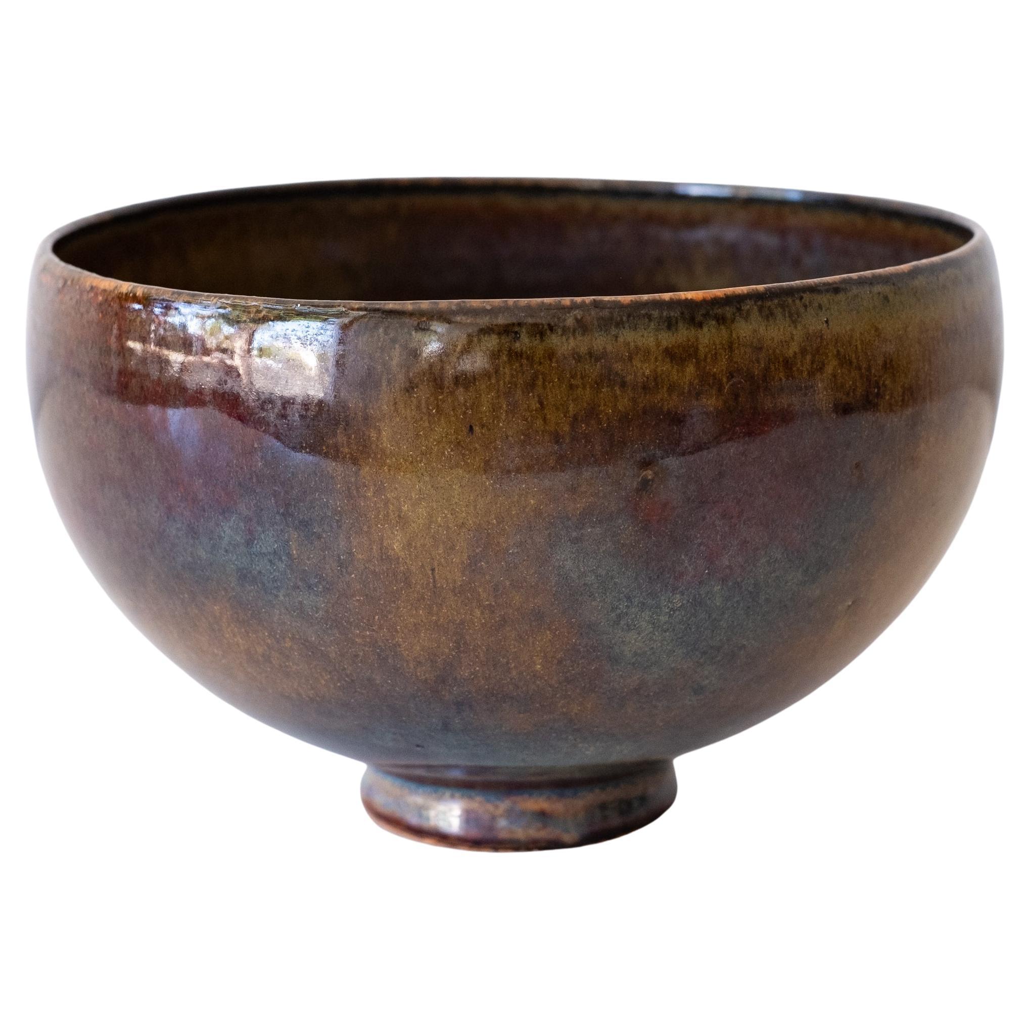 Early Ceramic Bowl by Edwin and Mary Scheier For Sale