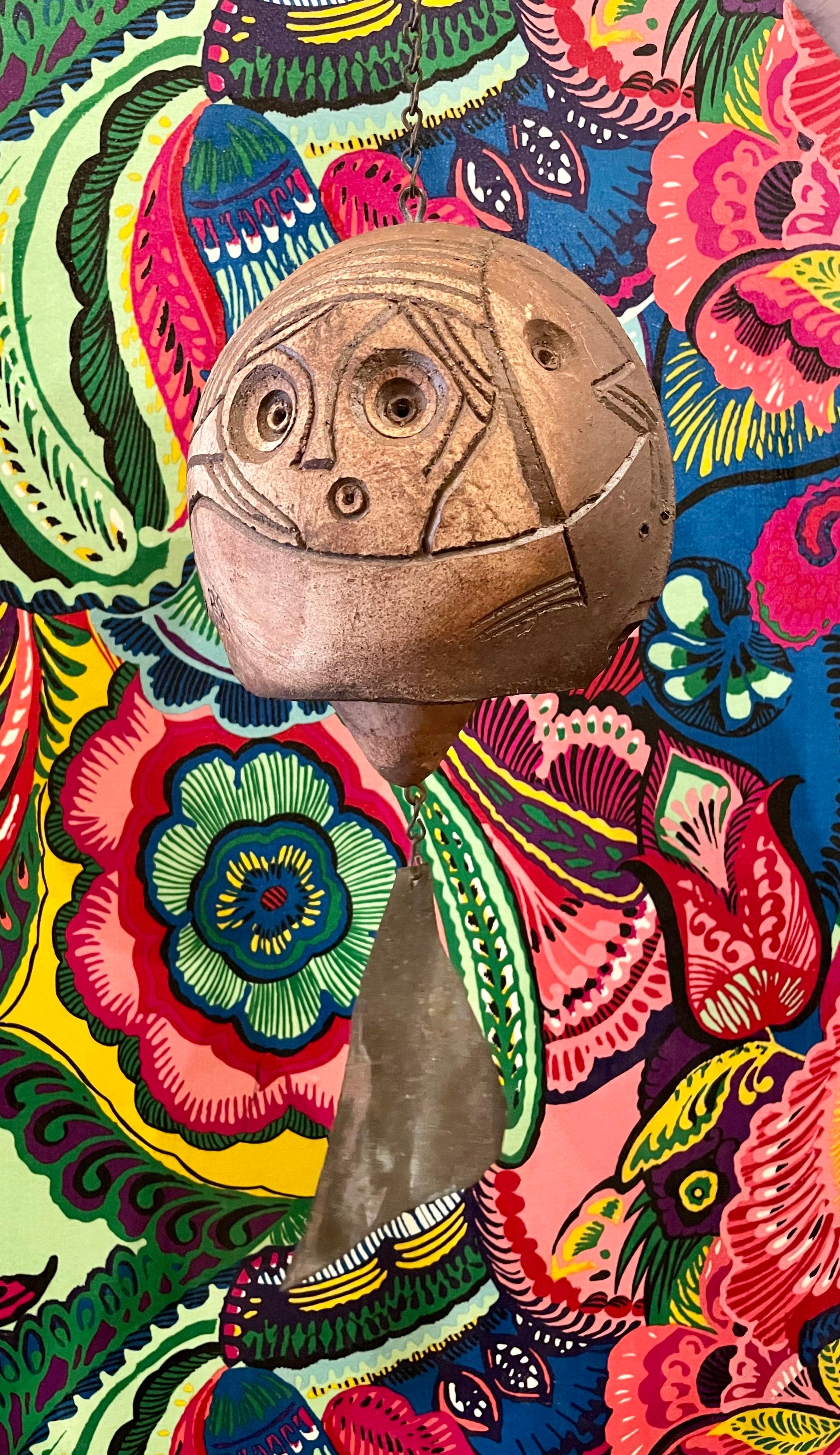 Mid-Century Modern Early Ceramic Cosanti Bell by Paolo Soleri, 1950s