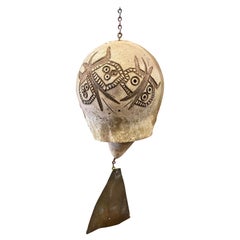 Early Ceramic Cosanti Bell by Paolo Soleri, 1950s