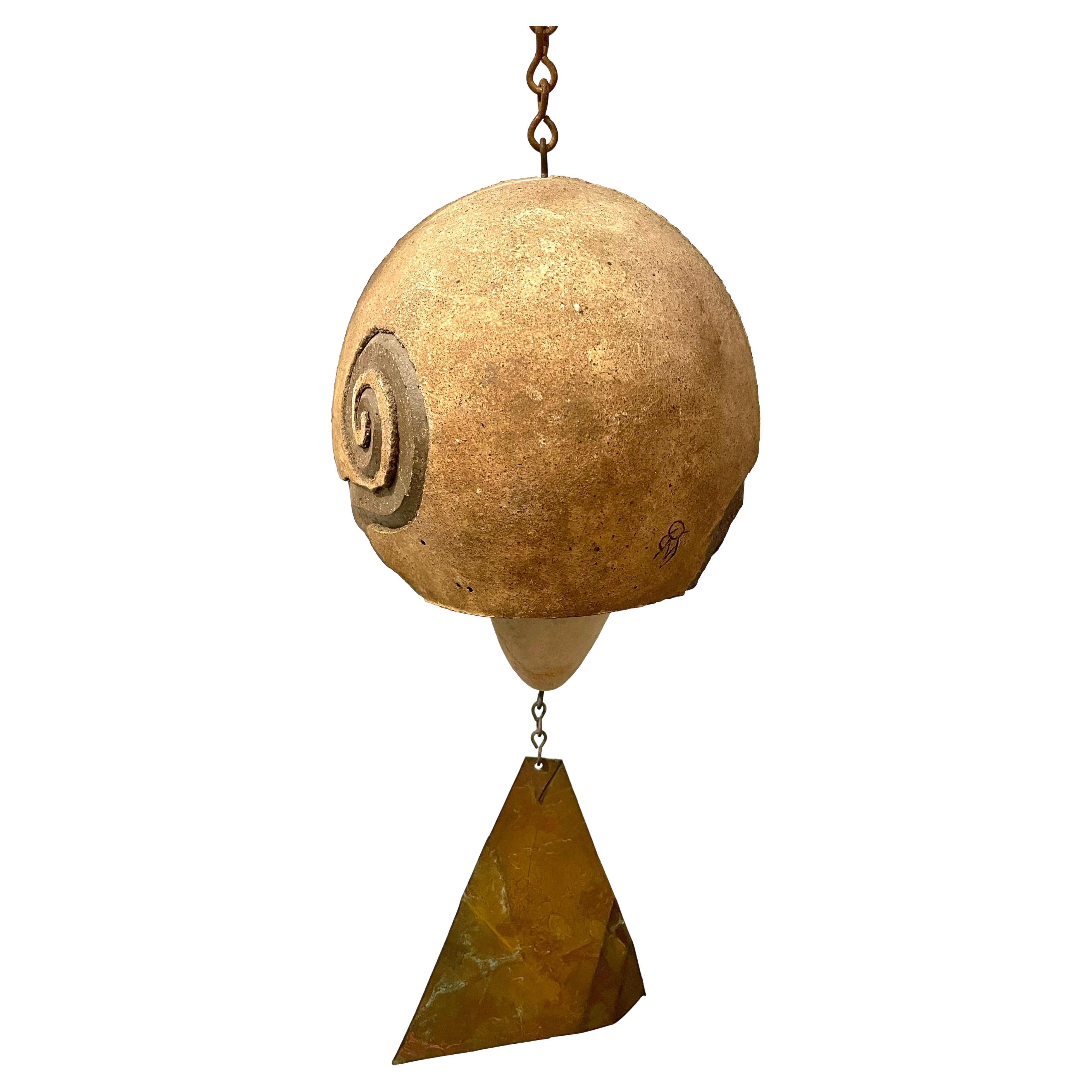 Frühe Cosanti-Glocke aus Keramik von Paolo Soleri, 1950er Jahre