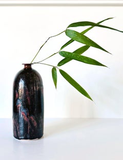 Vase en céramique avec glaçure Honan du frère Thomas Bezanson