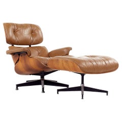 Early Charles and Ray Eames Herman Miller MCM Rosewood Lounge Chair and Ottoman