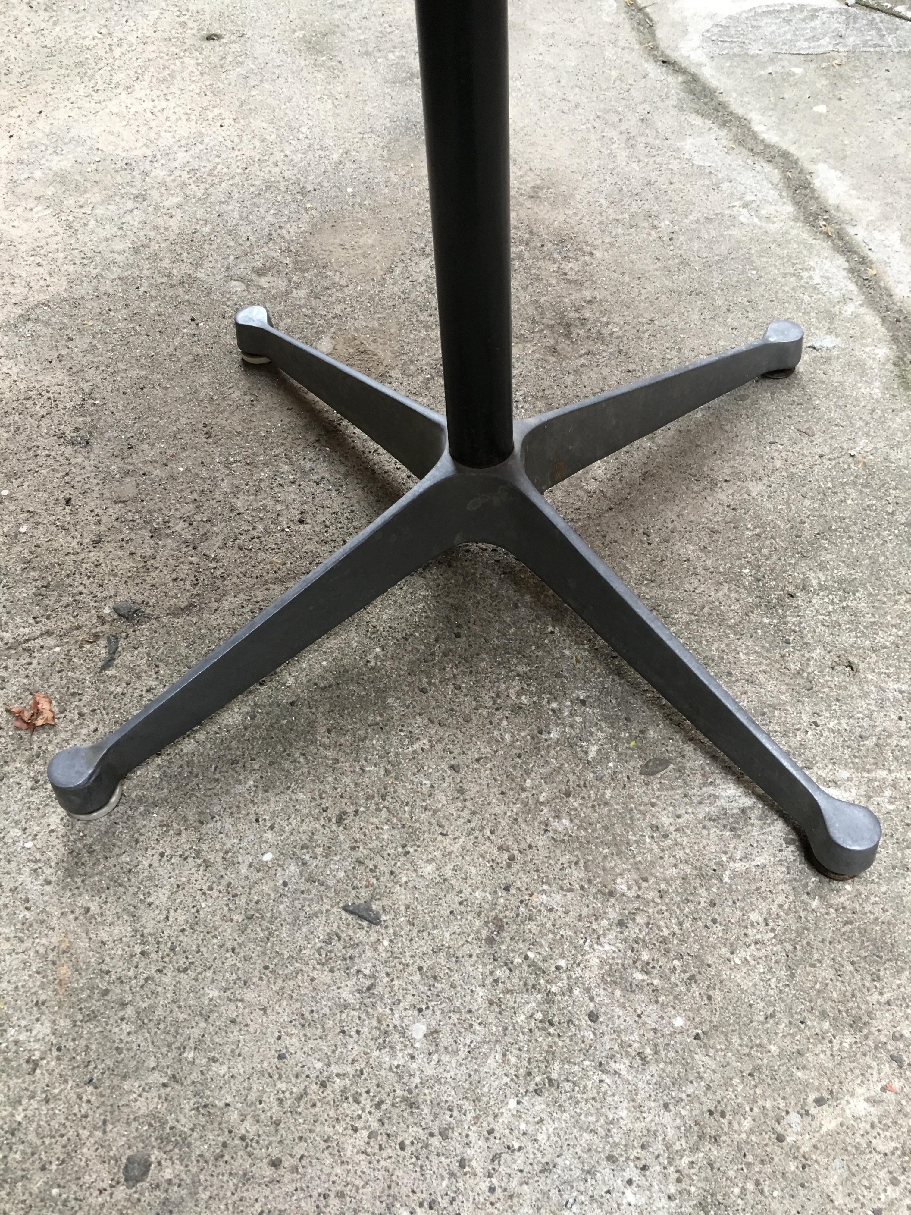 Cast Early Charles Eames for Herman Miller Aluminum and Laminate Table