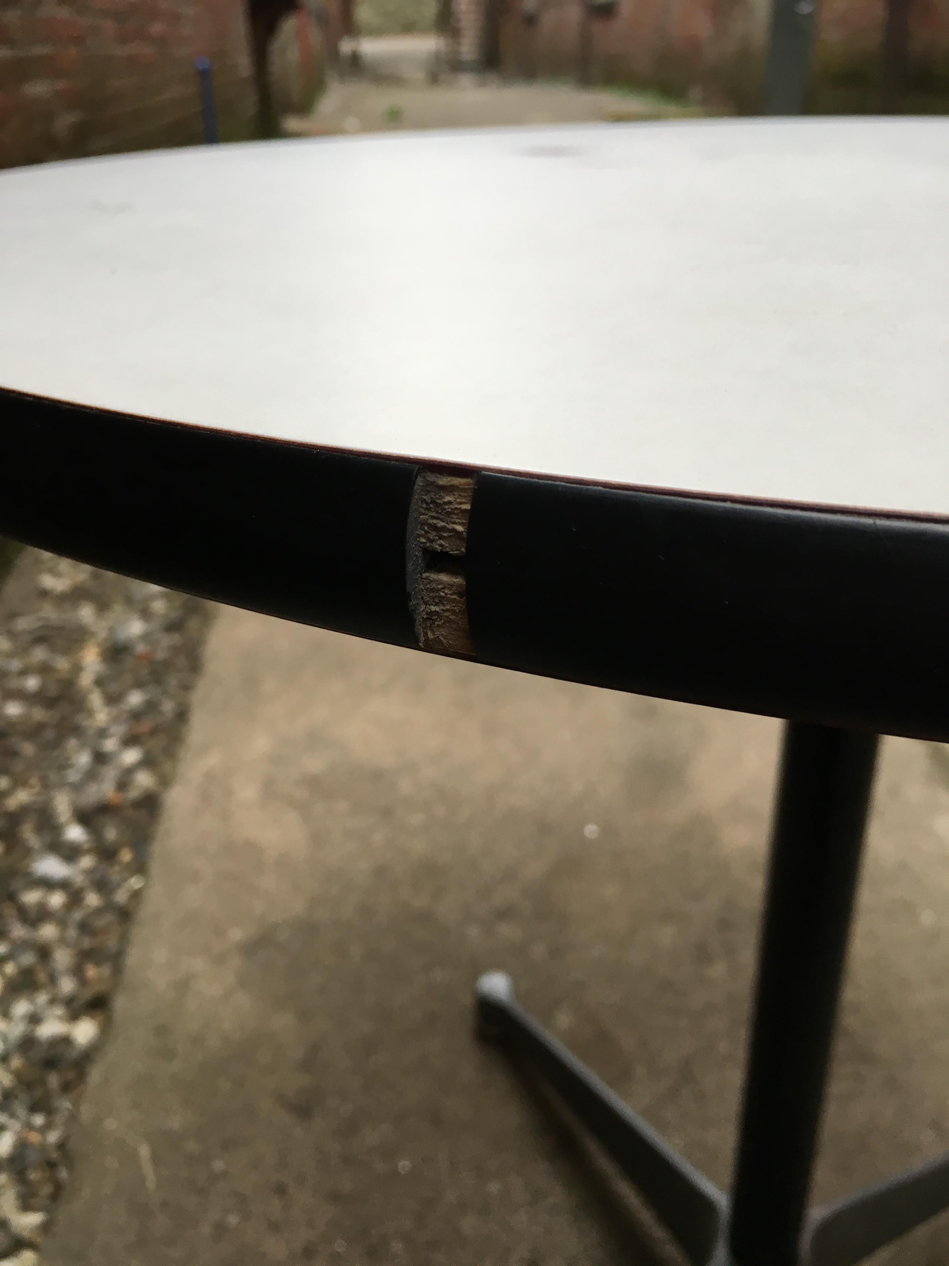 Early Charles Eames for Herman Miller Aluminum and Laminate Table 1