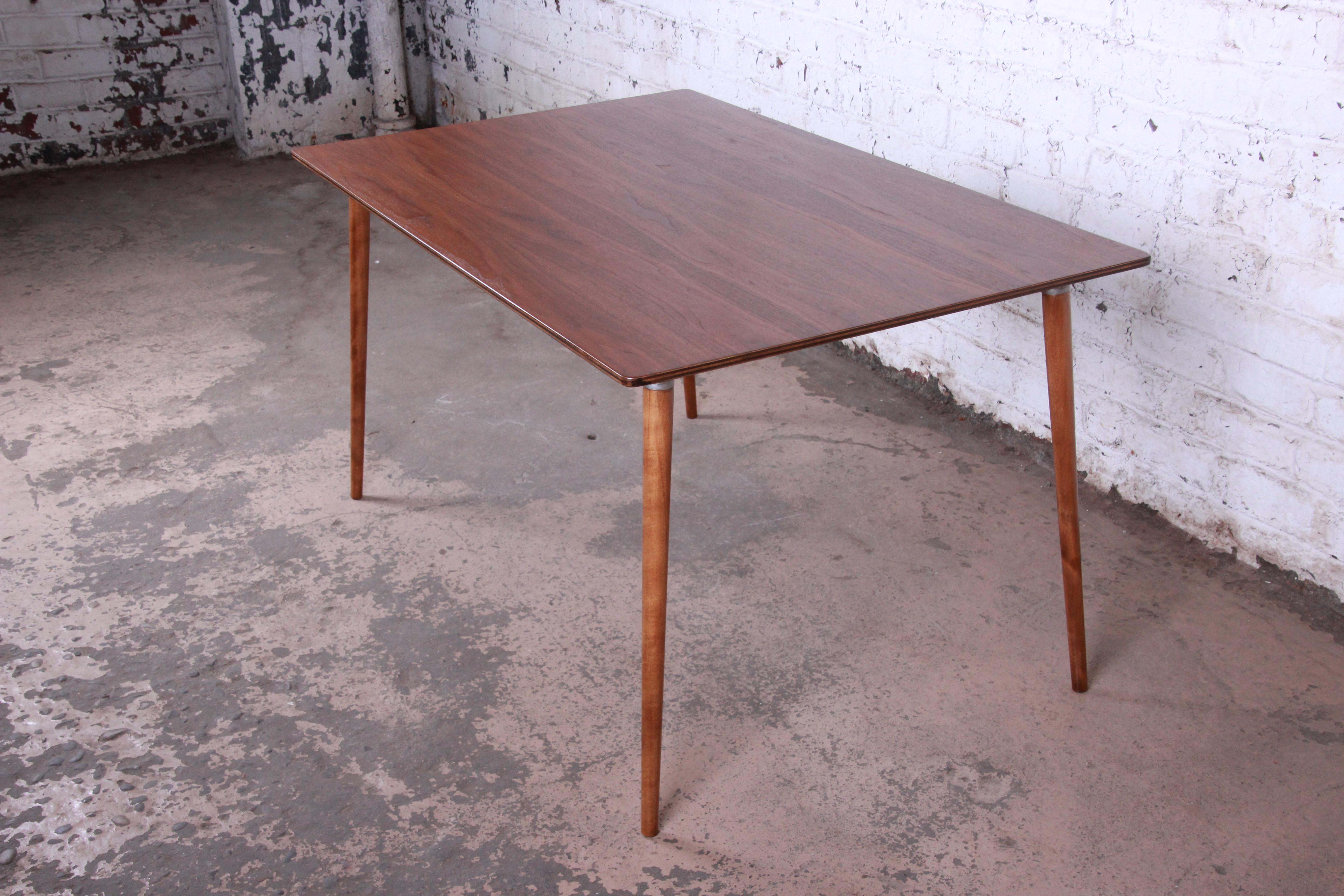 Mid-Century Modern Early Charles Eames for Herman Miller DTW-3 Dining Table, Newly Restored