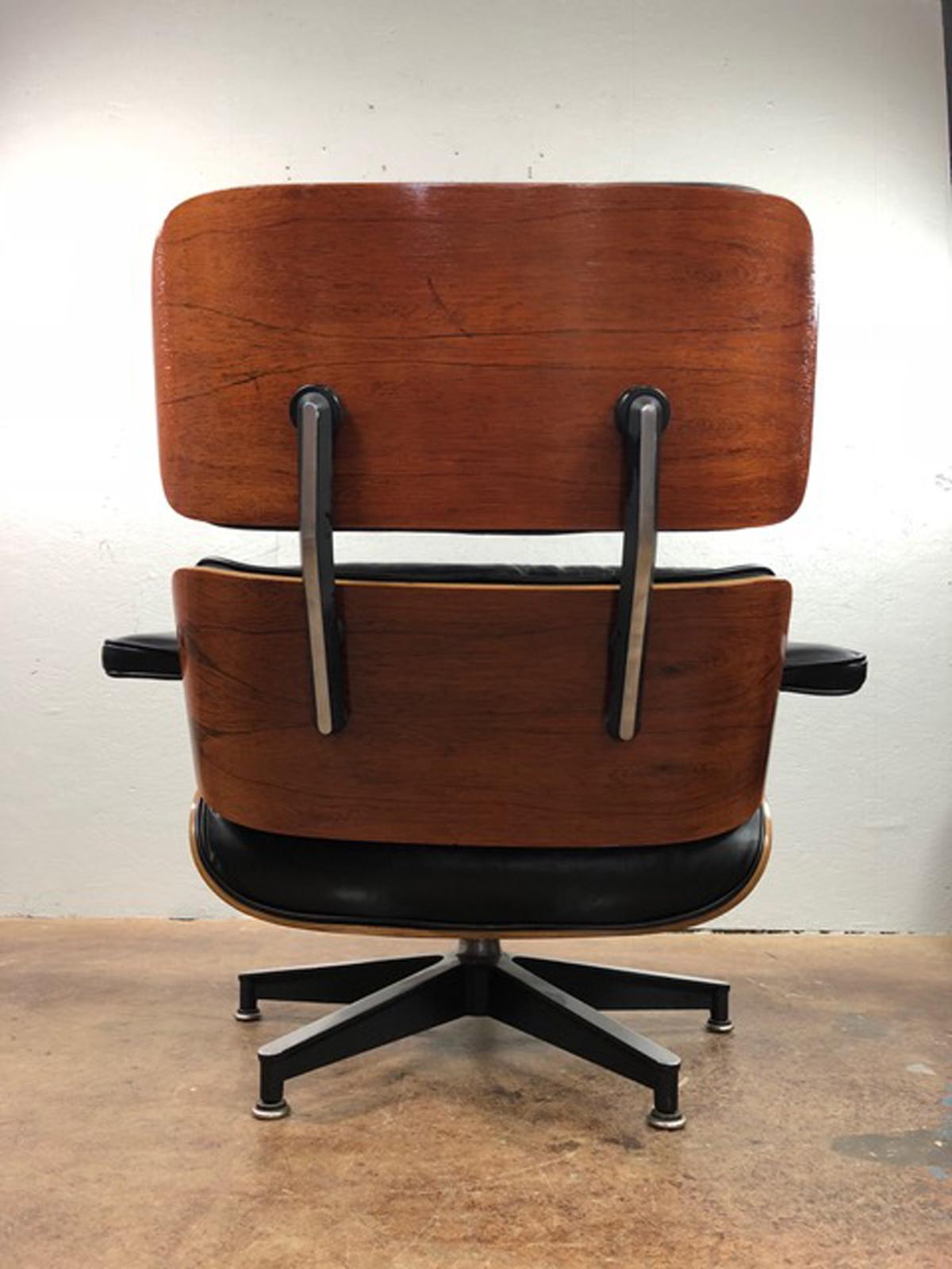 Mid-Century Modern Early Charles & Ray Eames Lounge Chair and Ottoman