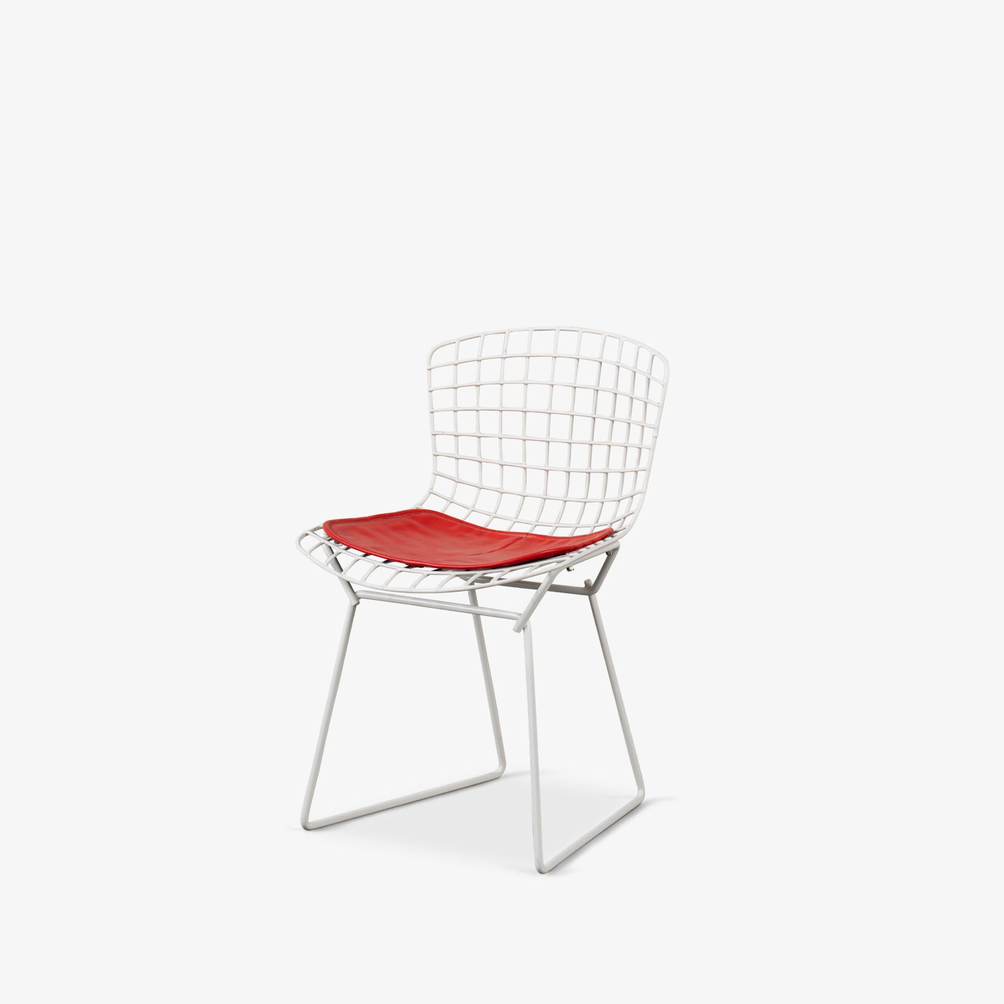 Sedie laterali per bambini di Harry Bertoia per Knoll in smalto bianco, coppia in vendita 5