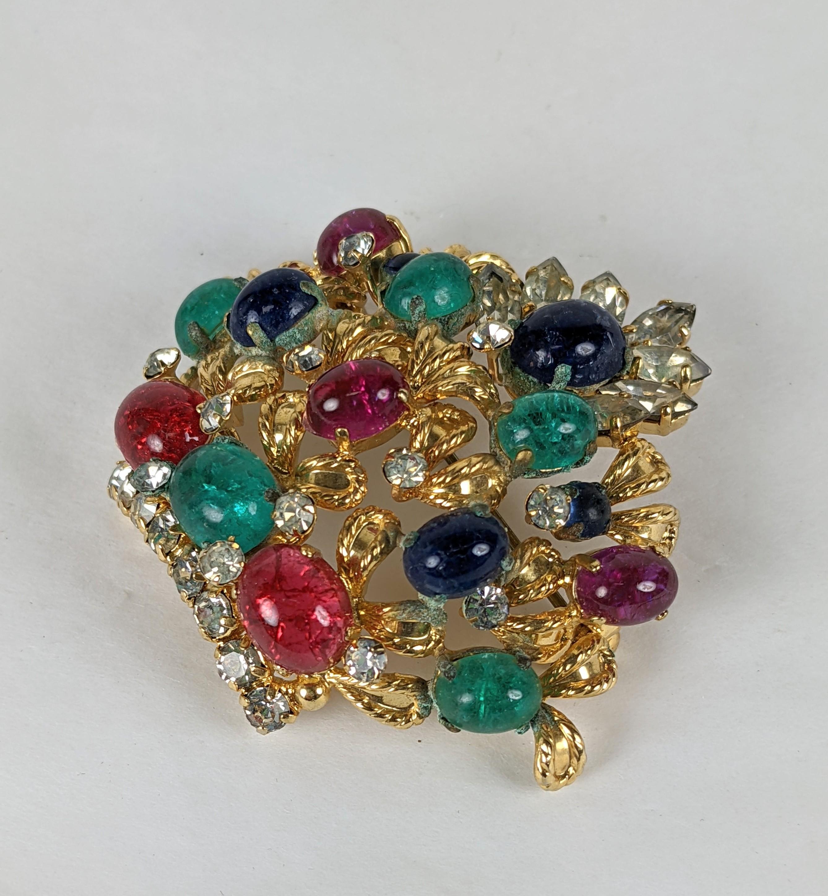Early Christian Dior Crown Brooch In Good Condition For Sale In New York, NY