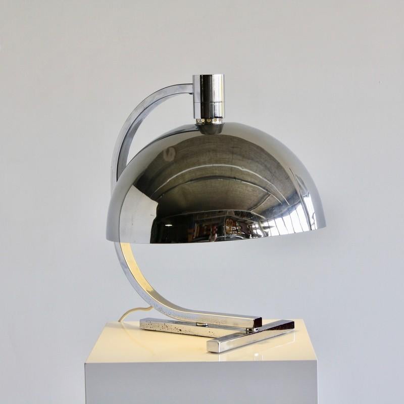 Italian Early Chrome Plated Table Lamp by Franco Albini, Antonio Pica and Franca Helg