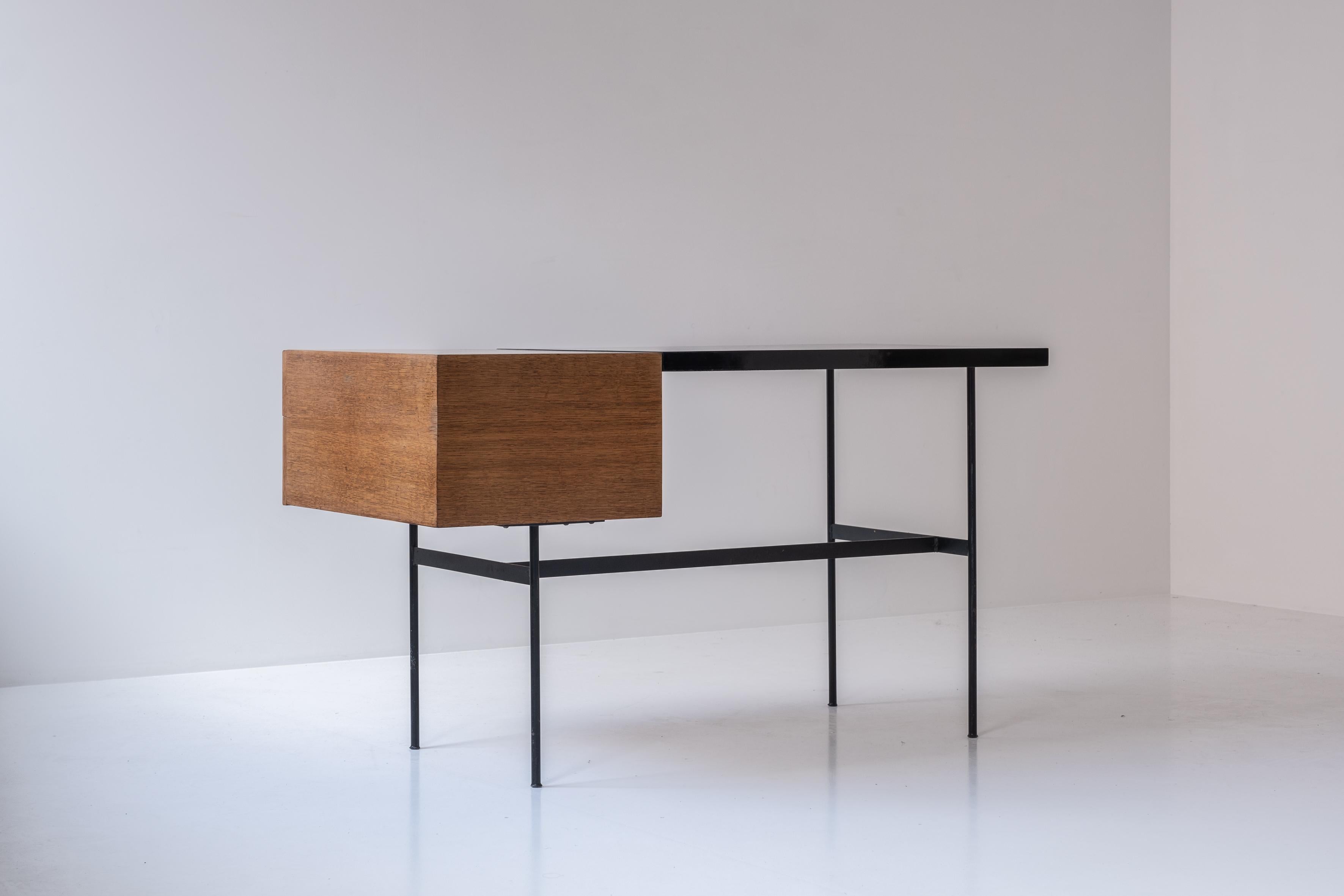 French Early ‘CM141’ Desk by Pierre Paulin for Thonet, France, 1953