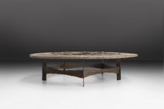 Table basse ancienne signée par Pia Manu, Belgique années 1960