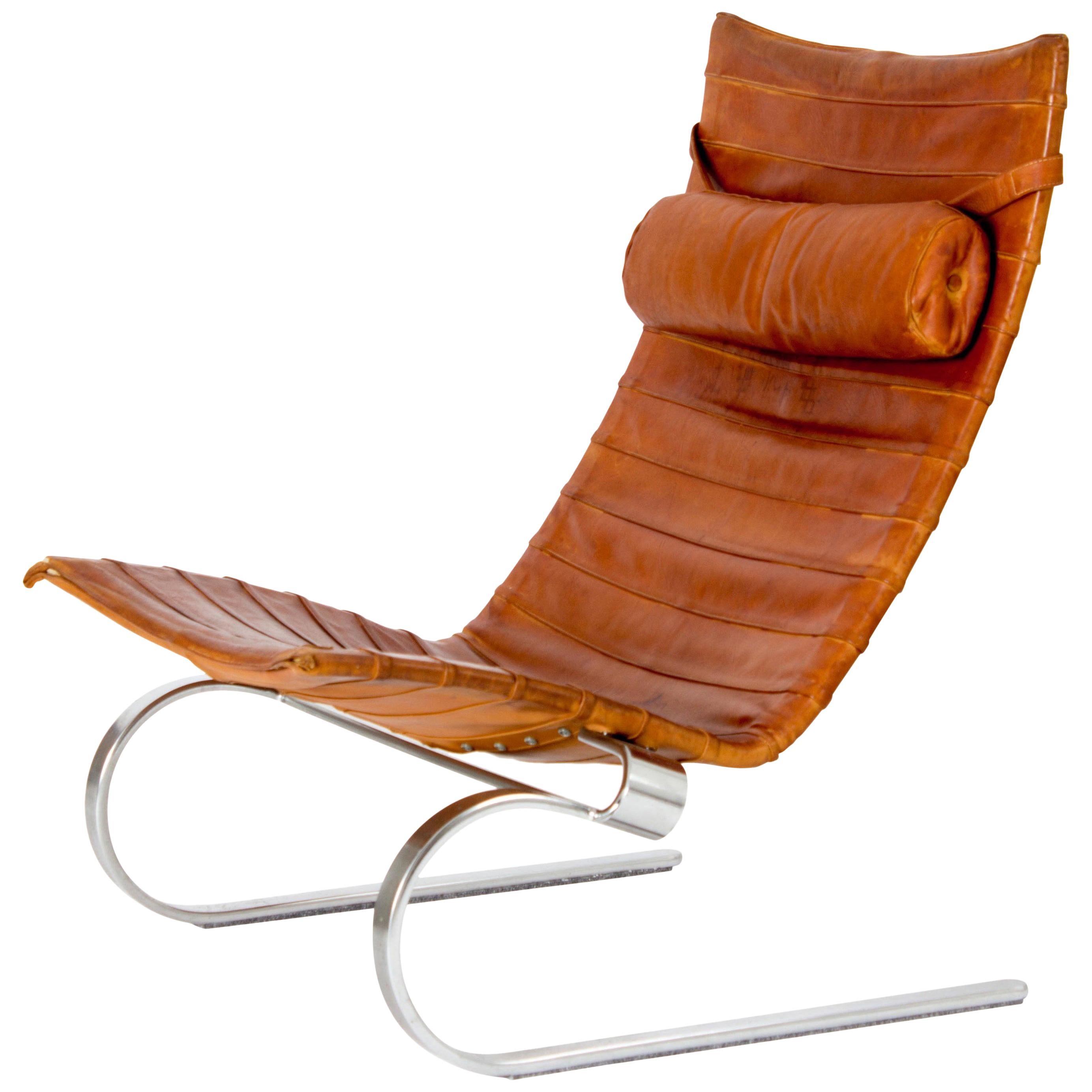 Early Cognac PK20 Lounge Chair by Poul Kjaerholm, Denmark, 1960