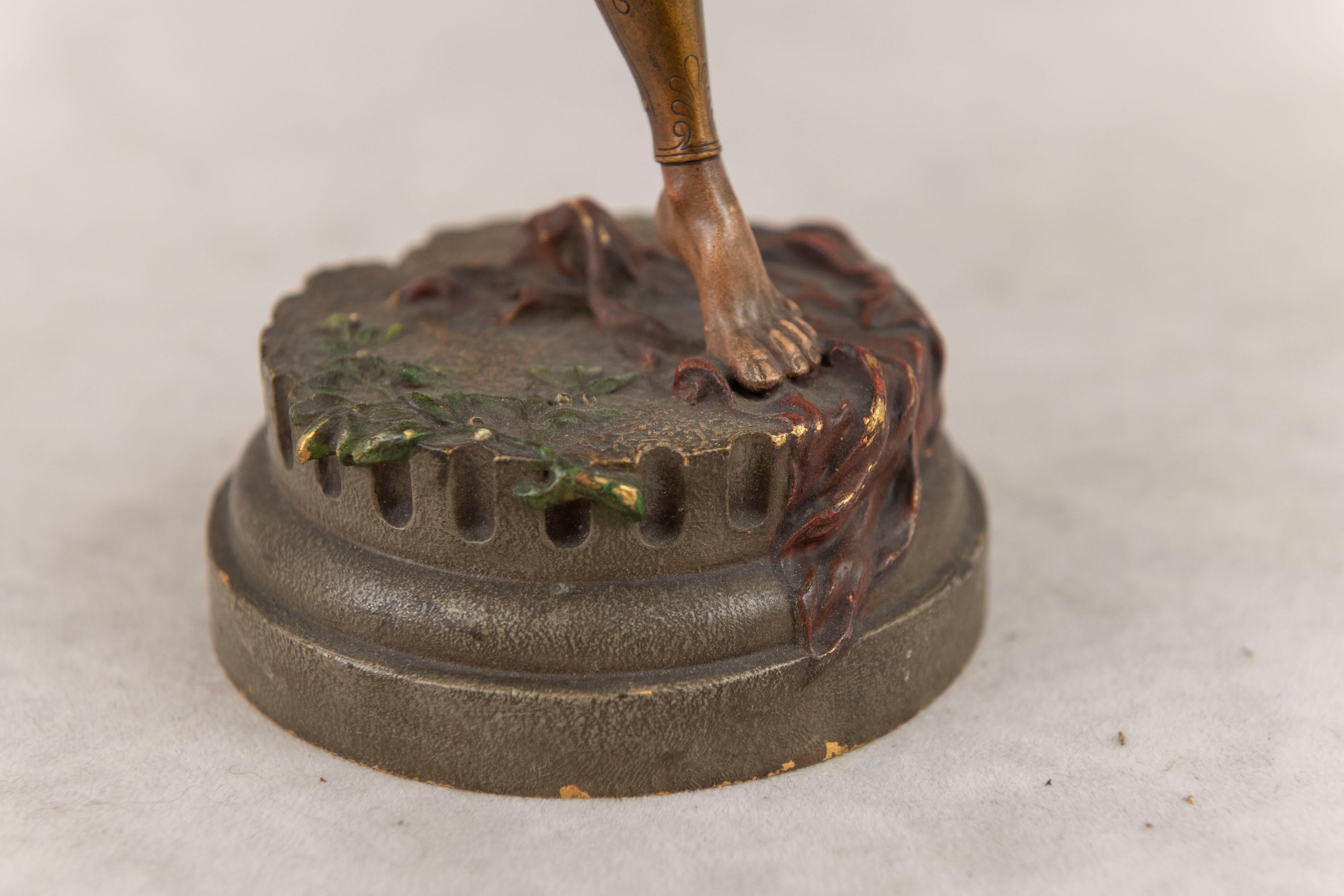 Guerrier romain en bronze de Vienne peint à froid, par Bergmann Foundry, vers 1900 en vente 1