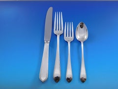 Juego de Cubiertos de Plata de Ley Early Colonial by Lunt Para 6 Servicio 35 Piezas