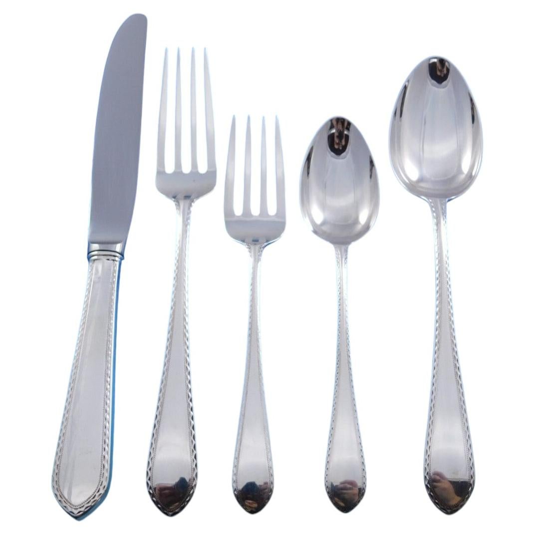 Early Colonial by Lunt Sterling Silver Flatware Set For 6 Service 35 Pieces For Sale