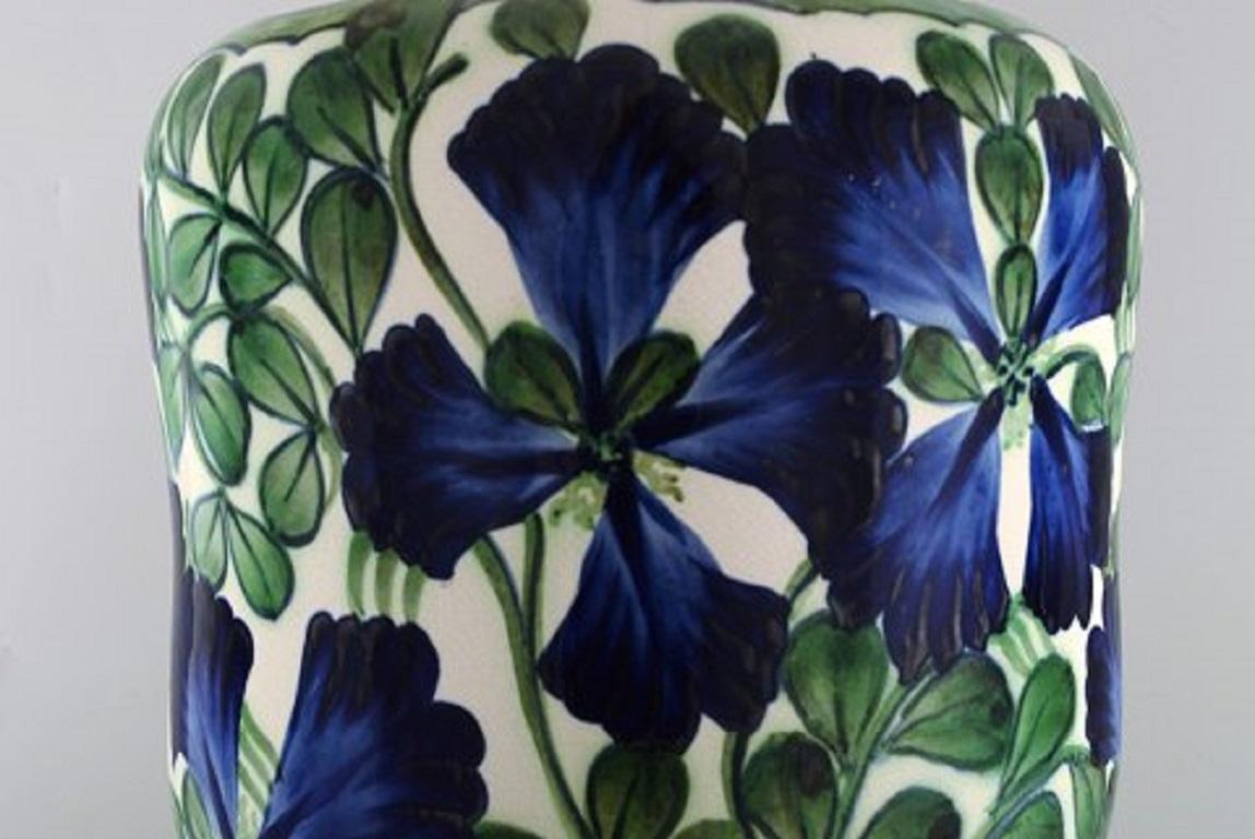 Faenza Vaso colossale di allumina in faience, inizio XX secolo in vendita