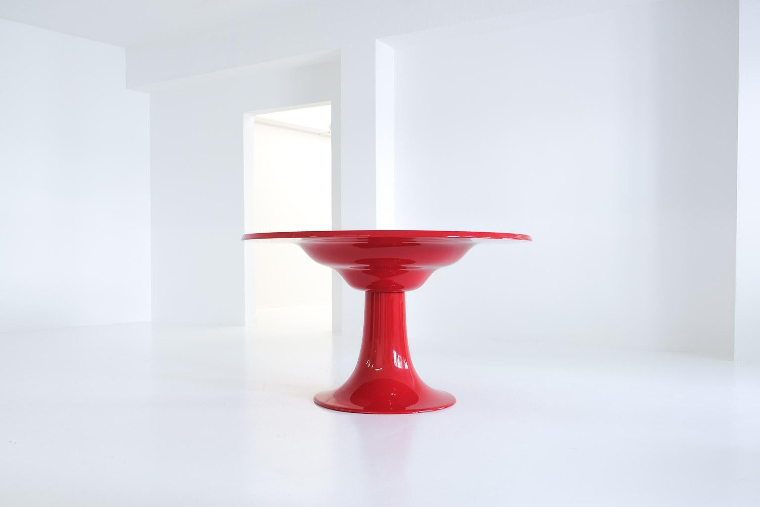 20th Century Early Column Dining Table by Otto Zapf for Zapfmöbel, 1967, Germany For Sale