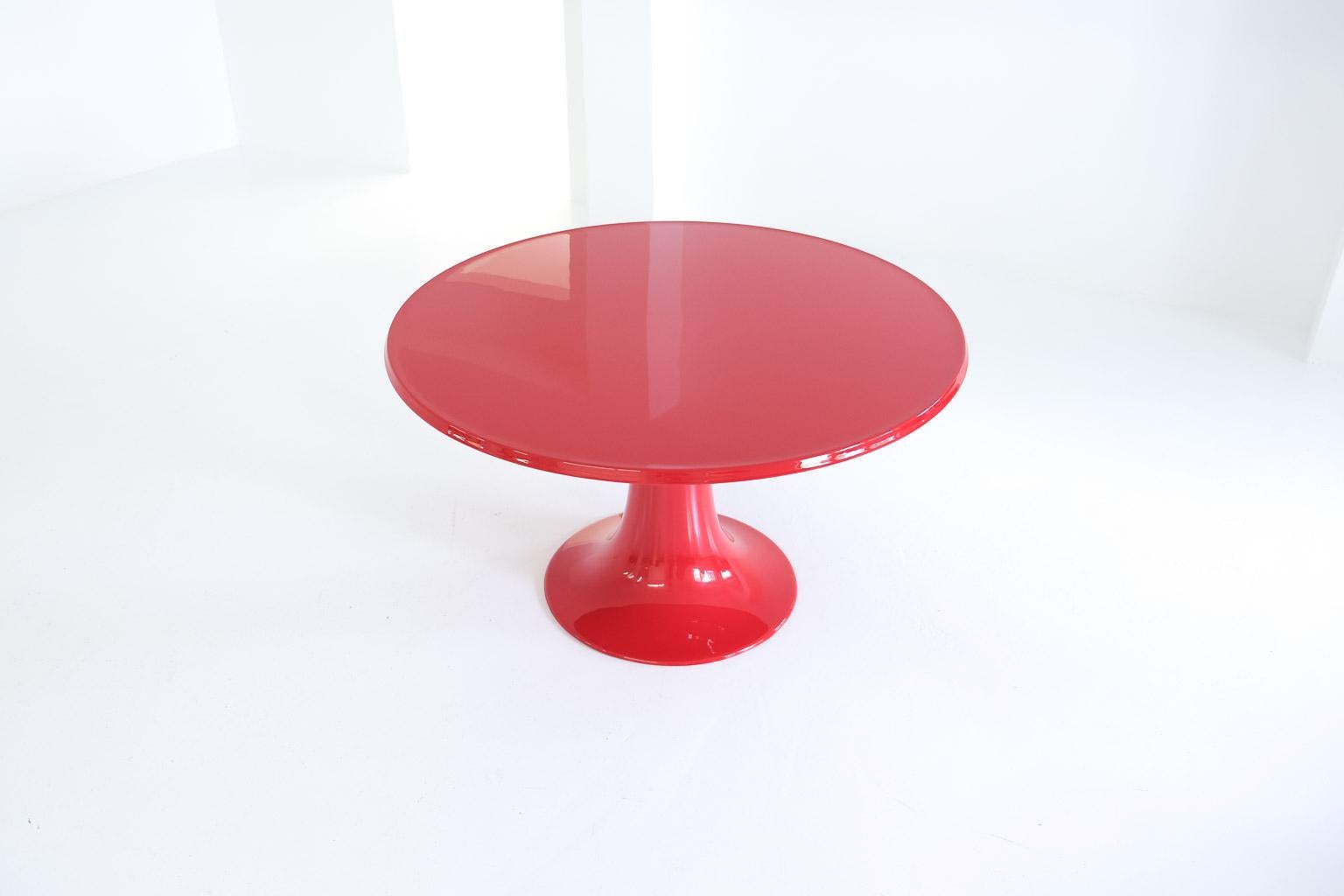 Fiberglass Early Column Dining Table by Otto Zapf for Zapfmöbel, 1967, Germany For Sale