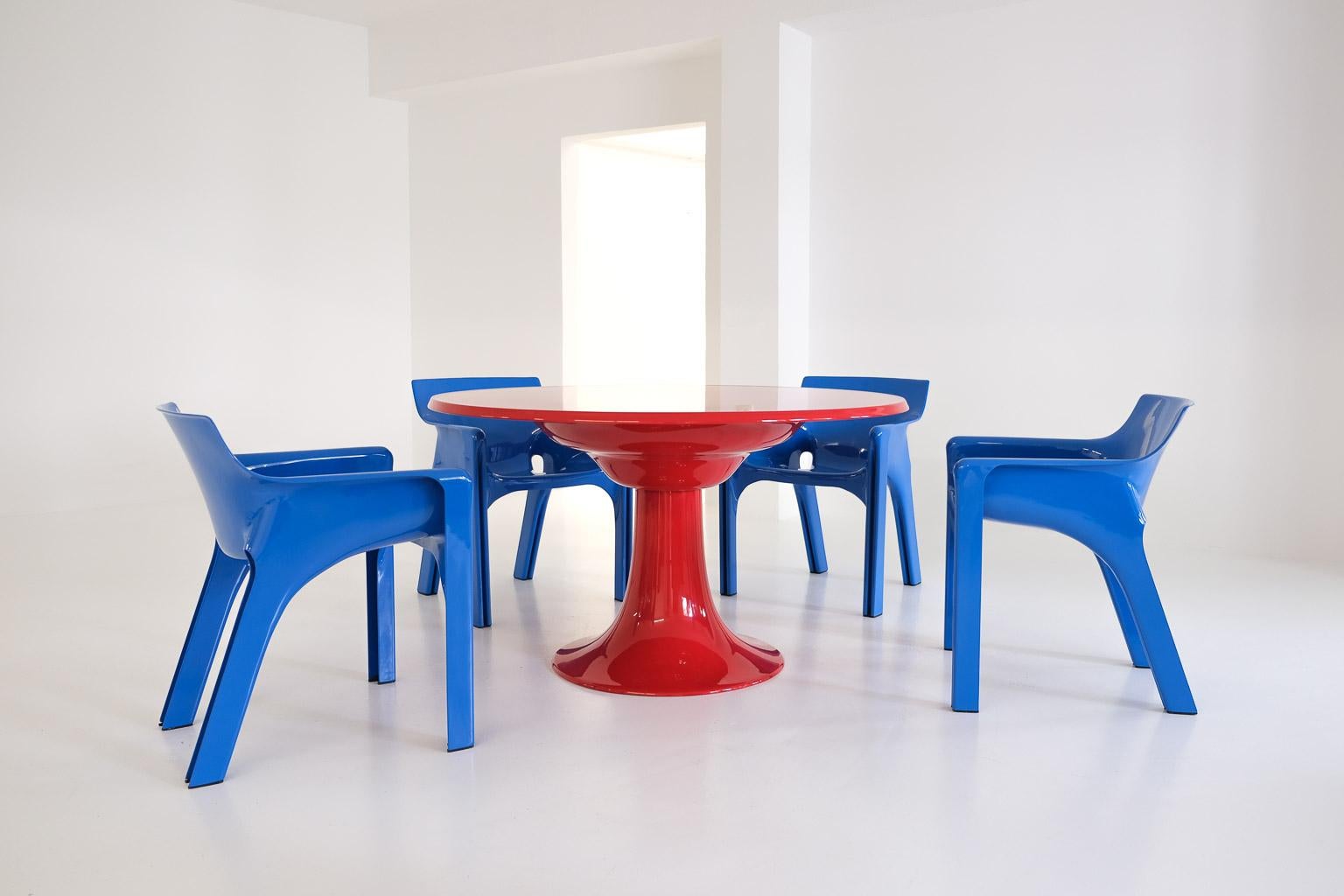 Table de salle à manger à colonnes d'Otto Zapf pour Zapfmöbel, 1967, Allemagne en vente 2