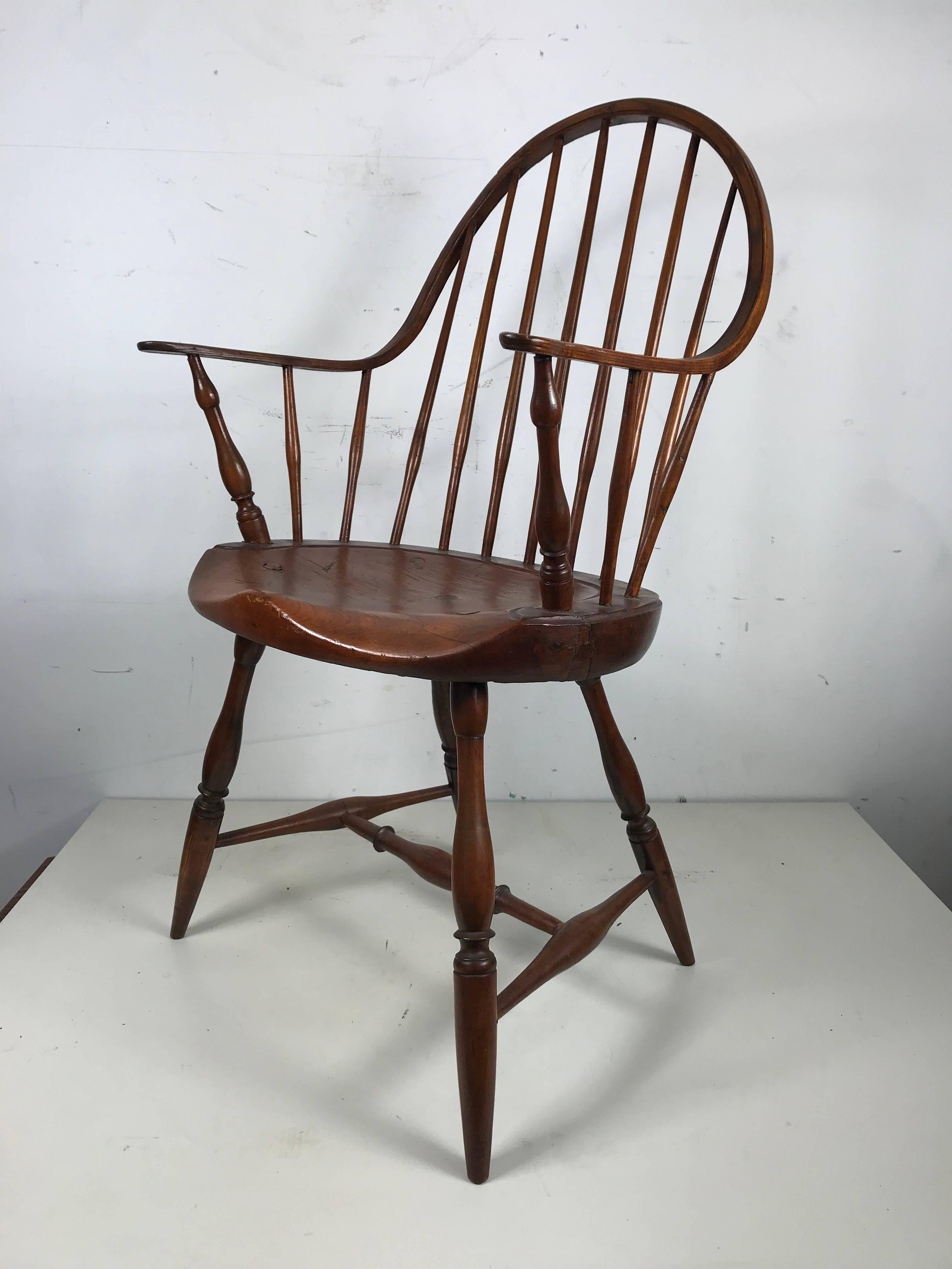 Early Continuous Windsor Chair Attributed to Ebenezer Lacy, circa 1780 4