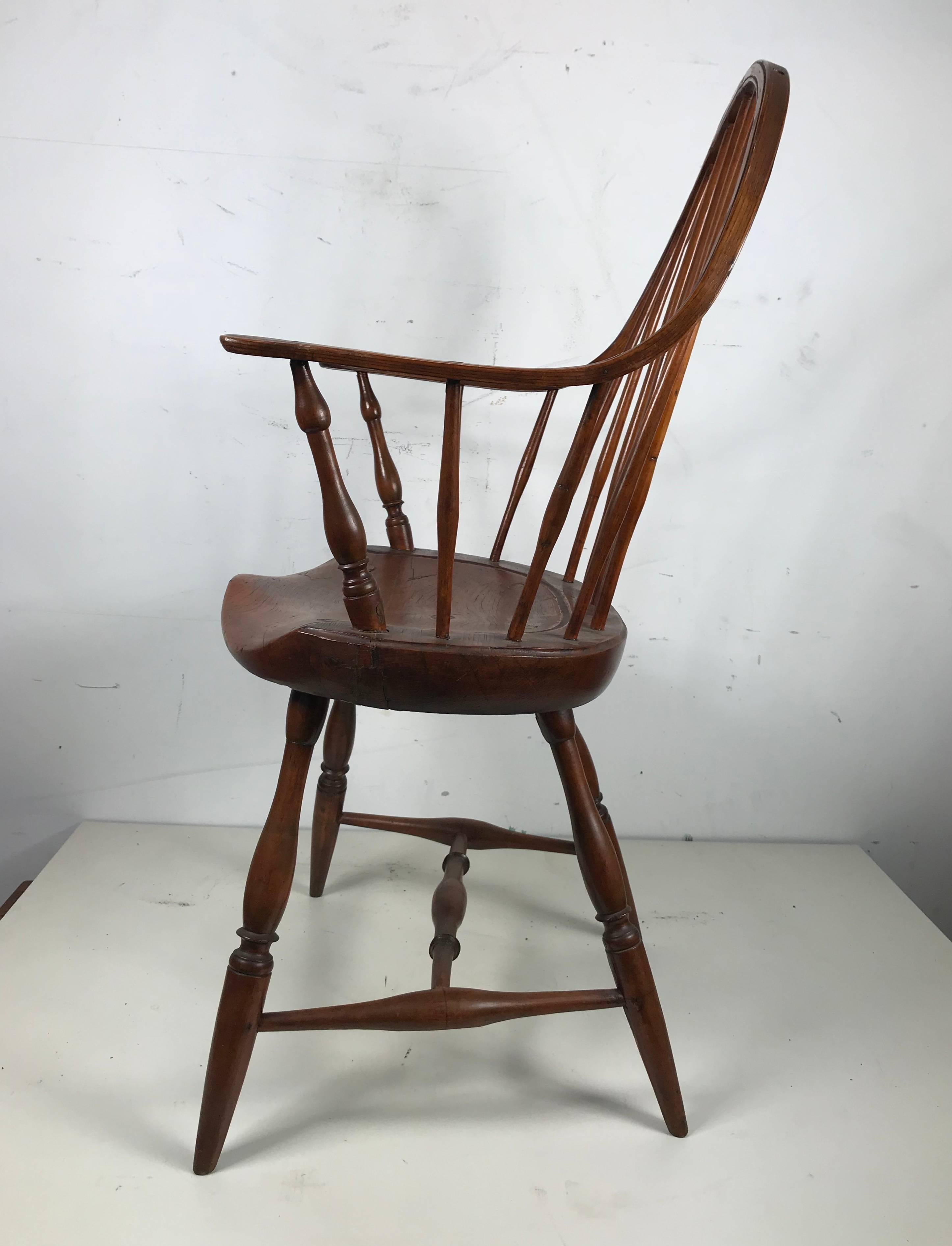 Early Continuous Windsor Chair Attributed to Ebenezer Lacy, circa 1780 6