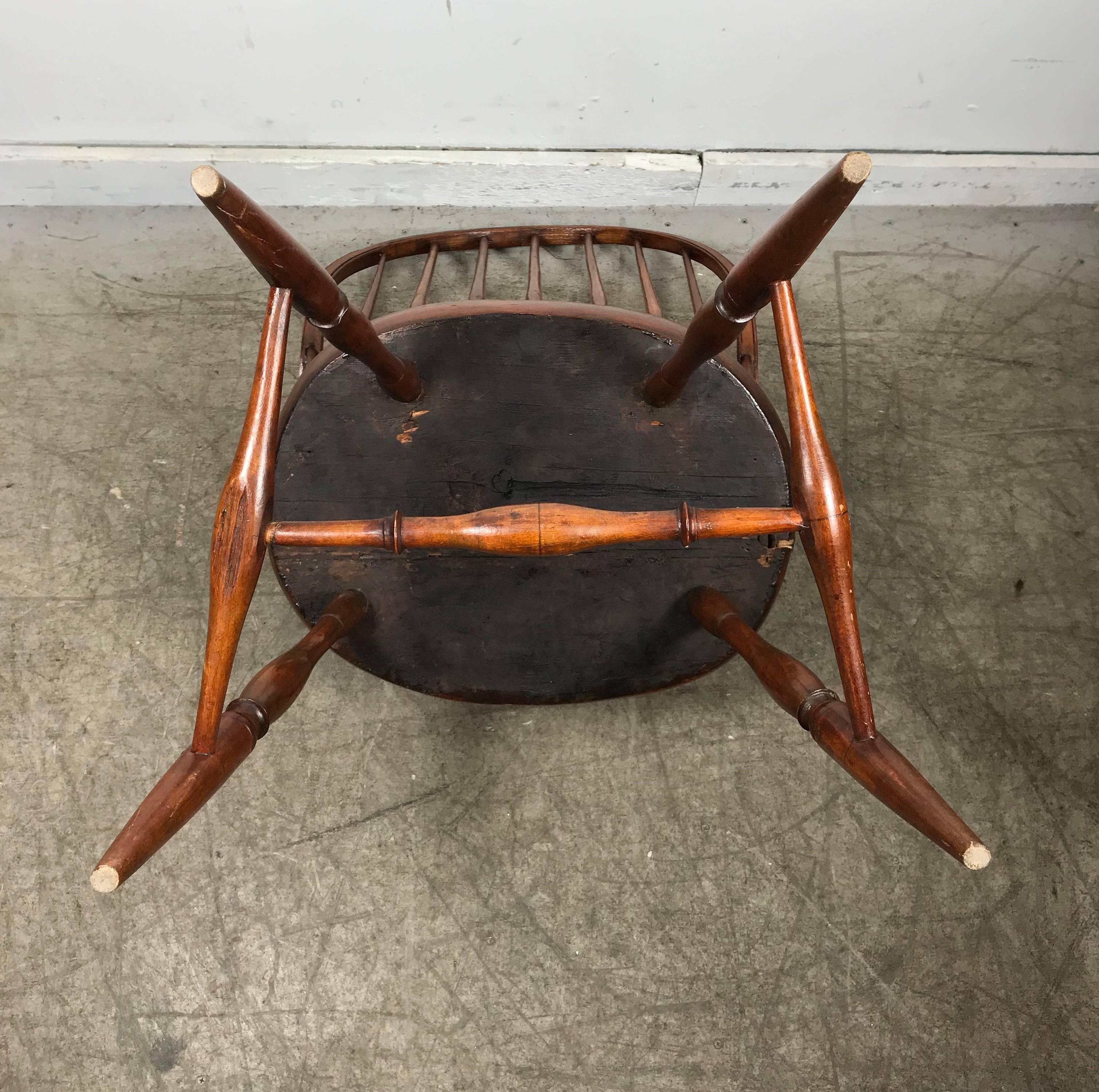 Early Continuous Windsor Chair Attributed to Ebenezer Lacy, circa 1780 7