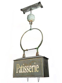 Early Converted Gravity-Fed Hanging Patisserie Advertising Chandelier